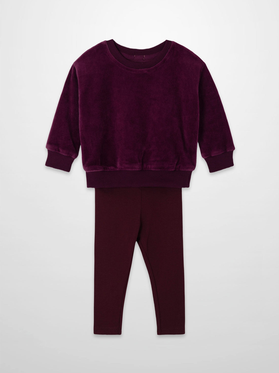 Velour Logo Set - Burgundy