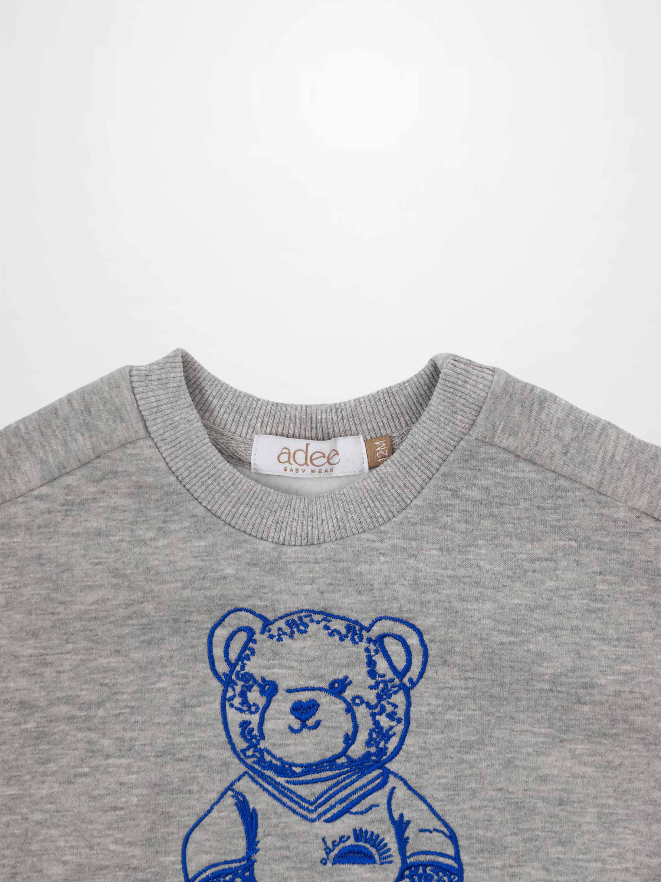 Teddy Bear Sweatshirt - Blue