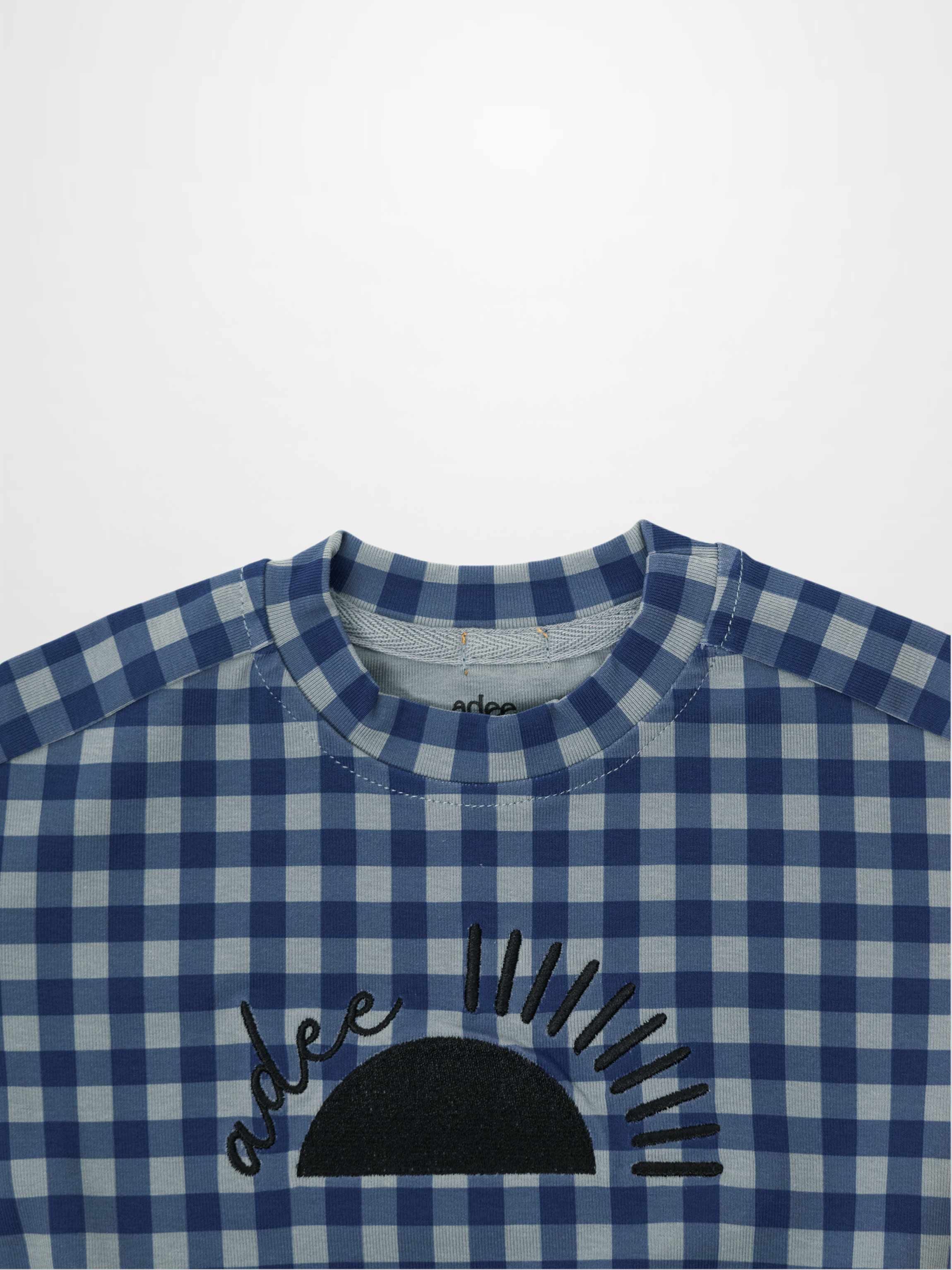 Gingham Pajamas - Blue