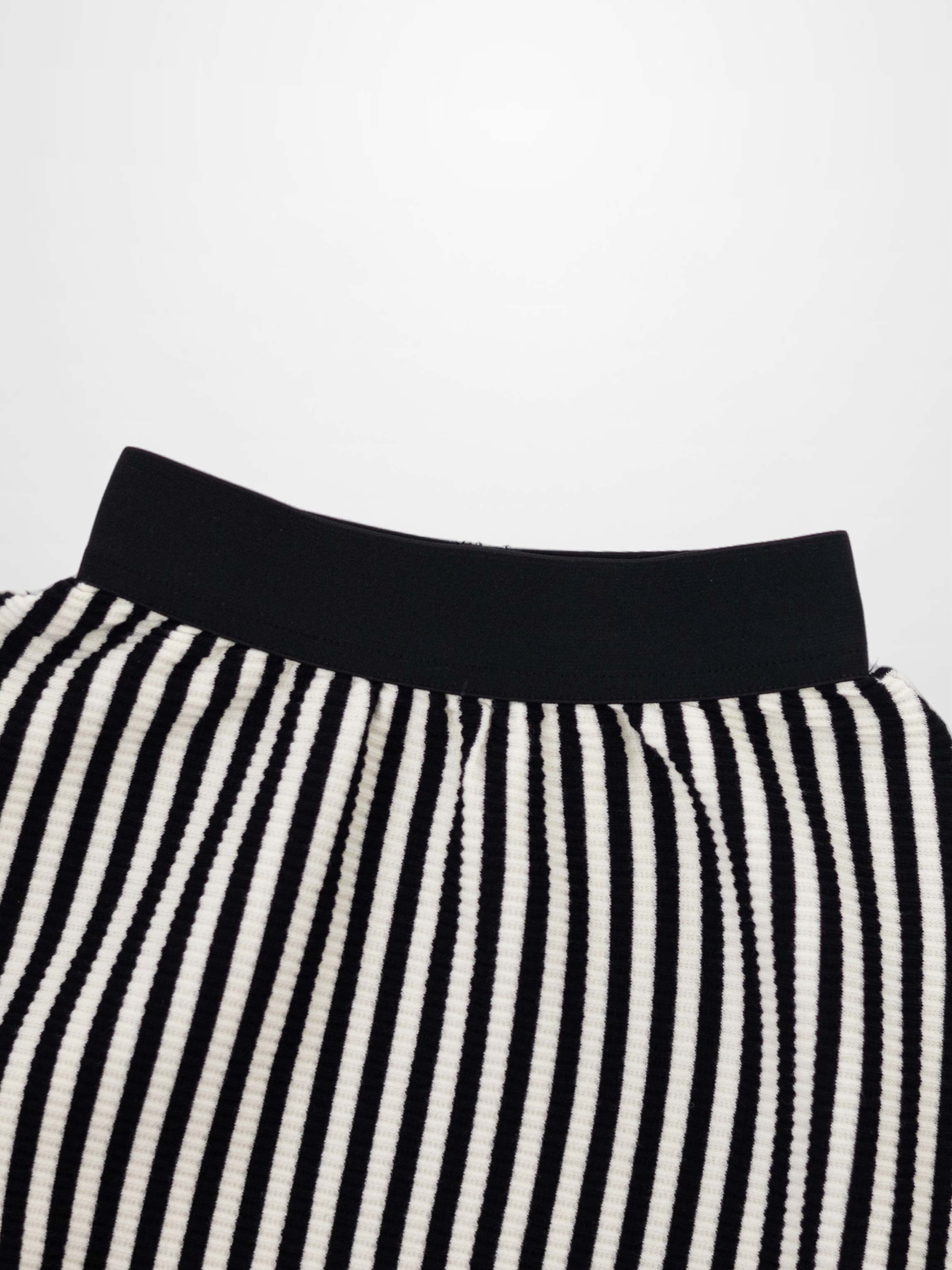 Striped Skirt - Black & White