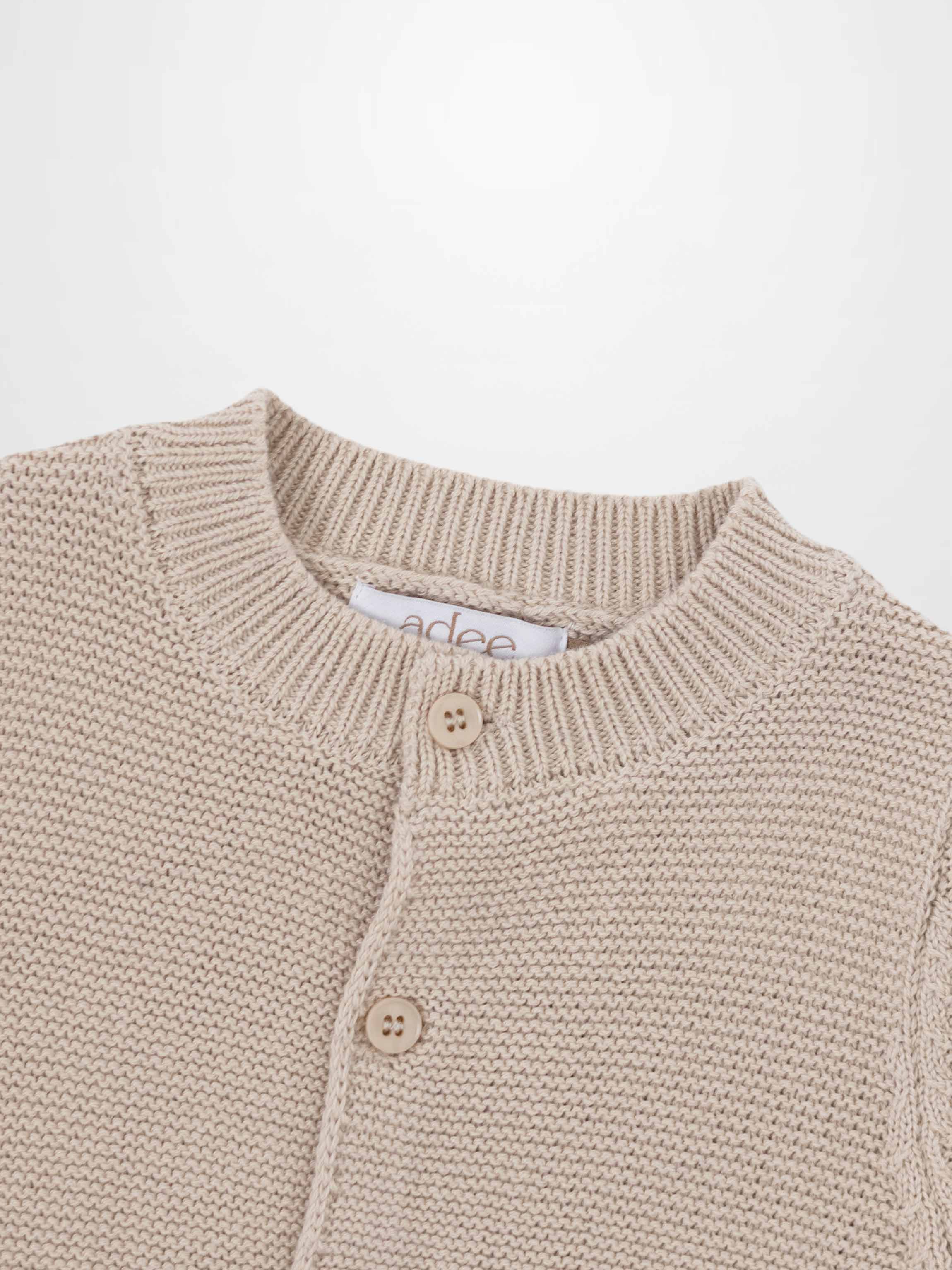 Knit Cardigan - Tan