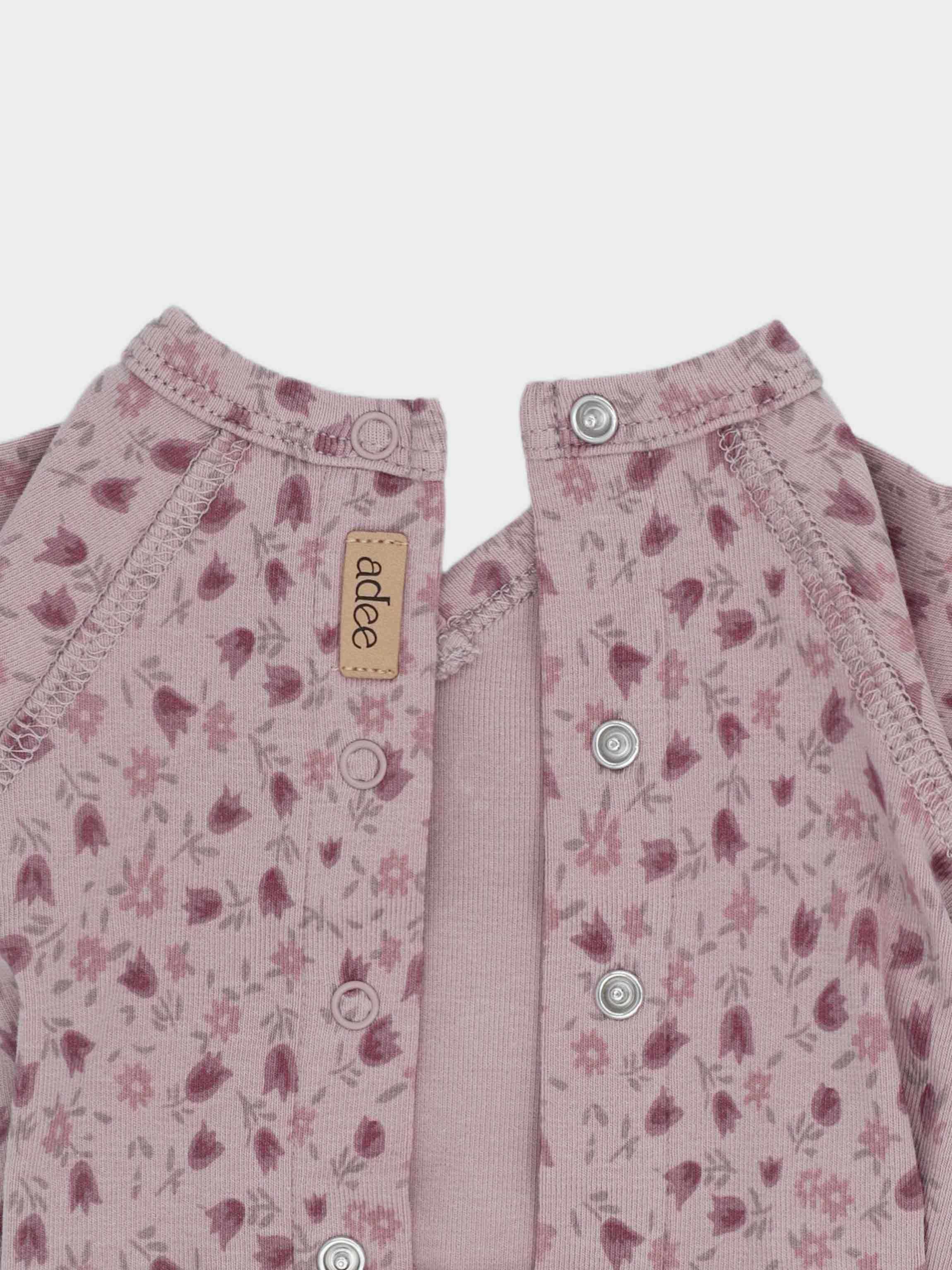 Pink Tulip Stretchy, Bonnet & Bib