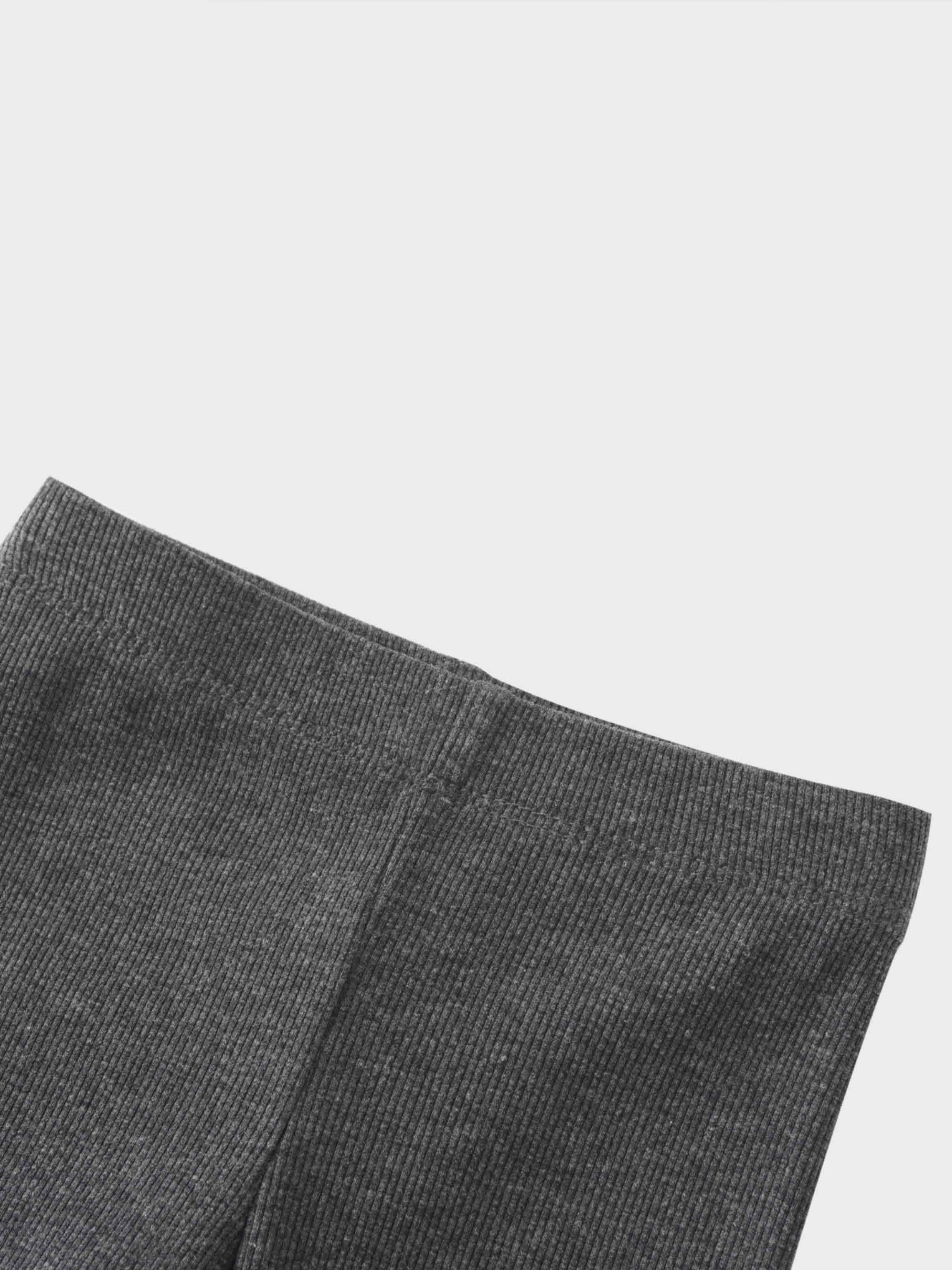 Crossover Thin Ribbed Pajama - Heather Grey