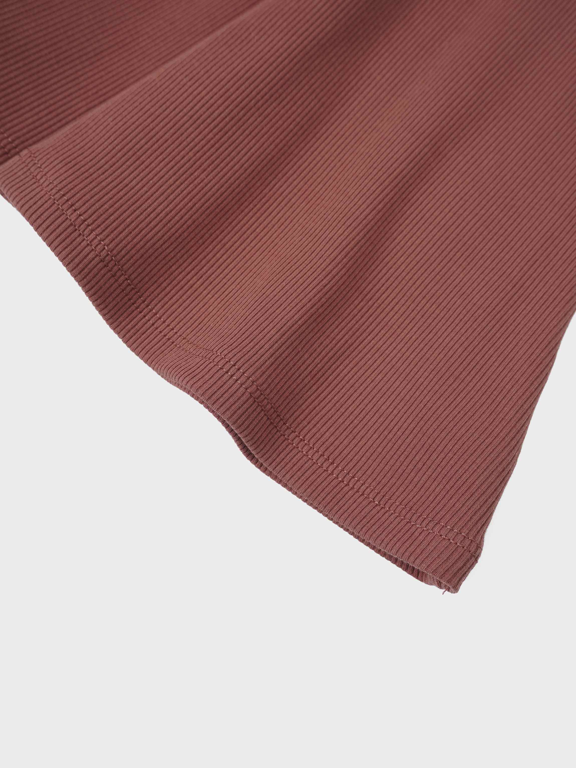 Embossed Logo Skirt - Brick