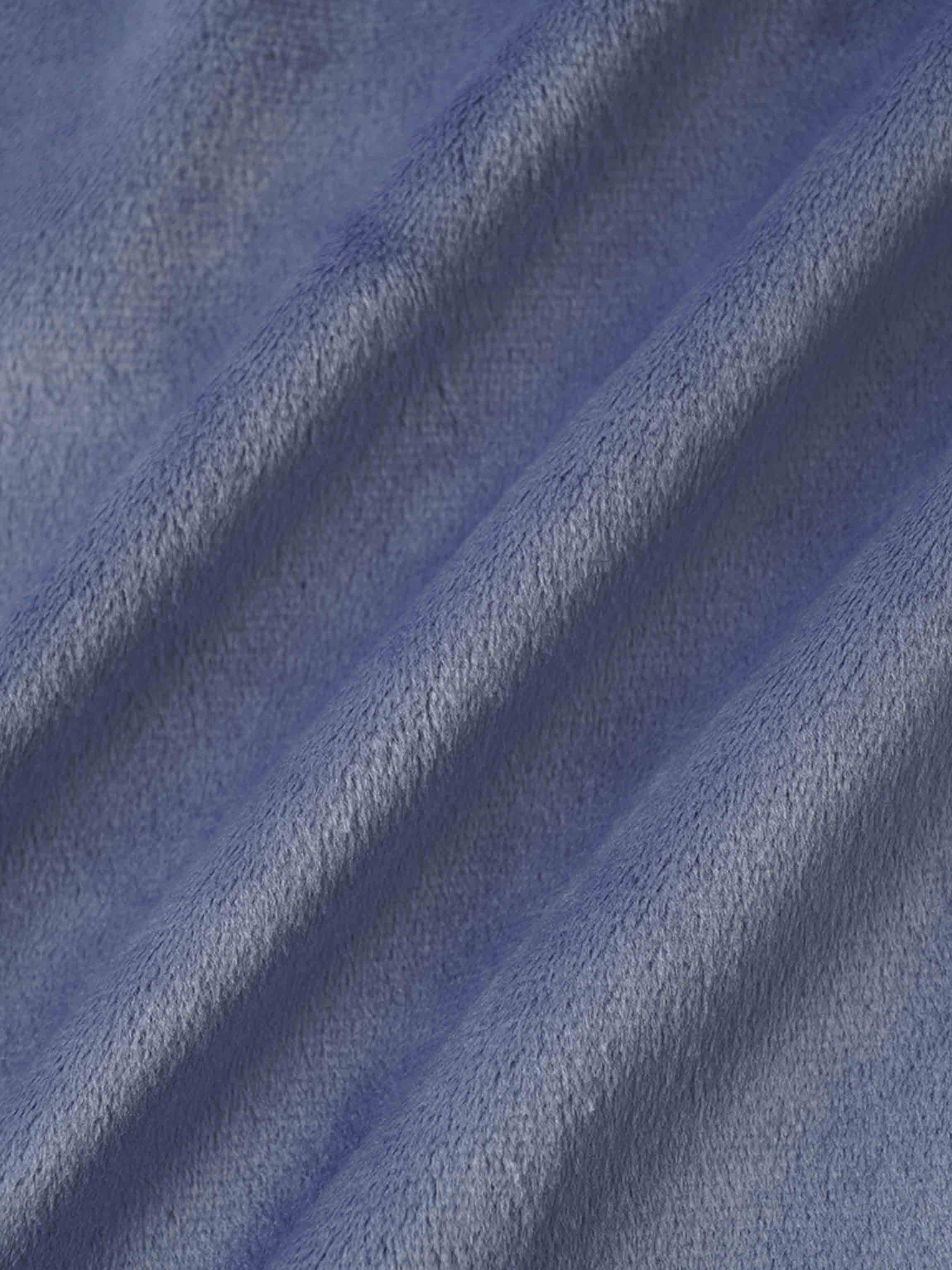 Velour Crossover Blanket - Slate Blue