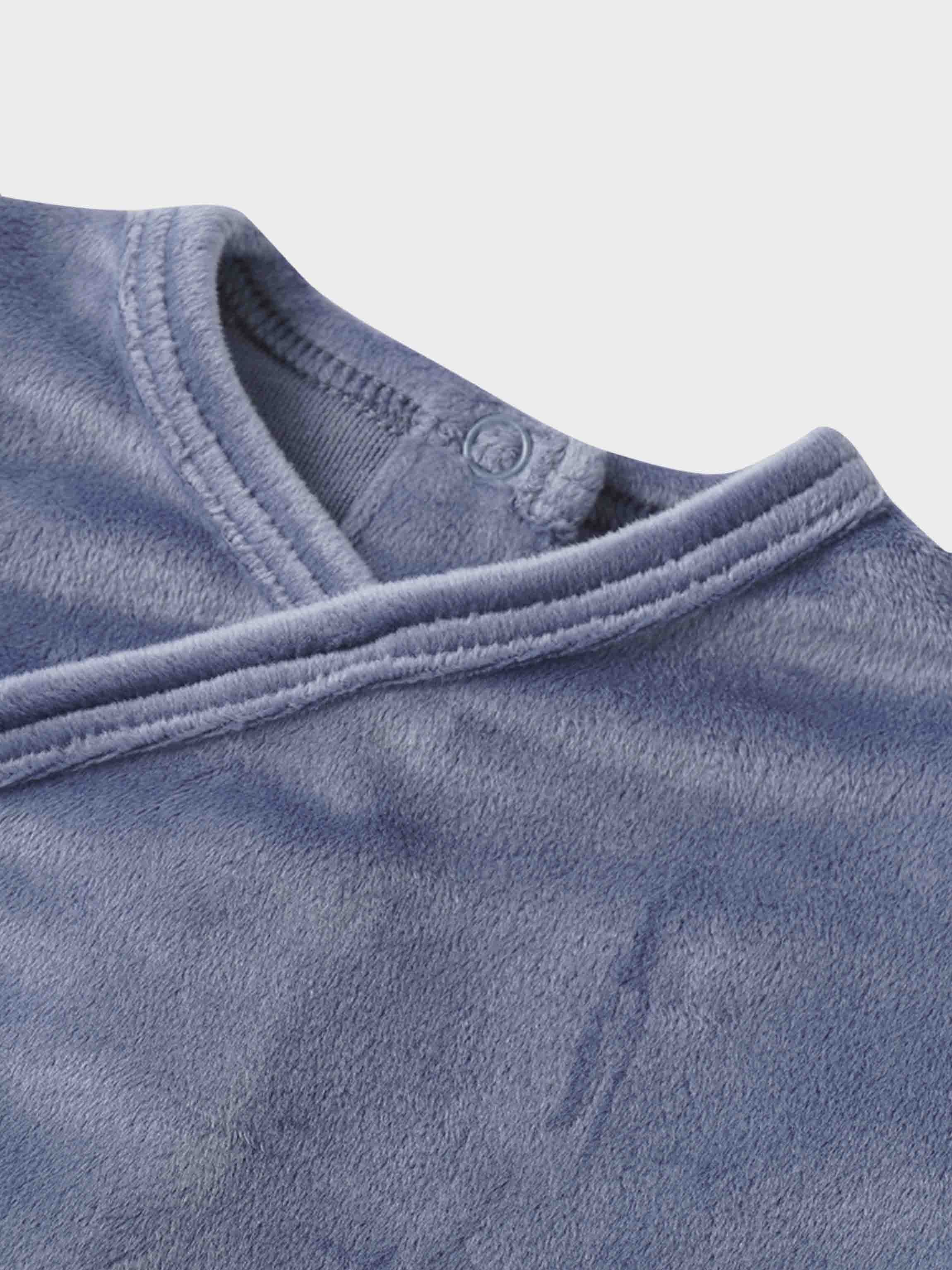 Velour Crossover Stretchy - Slate Blue