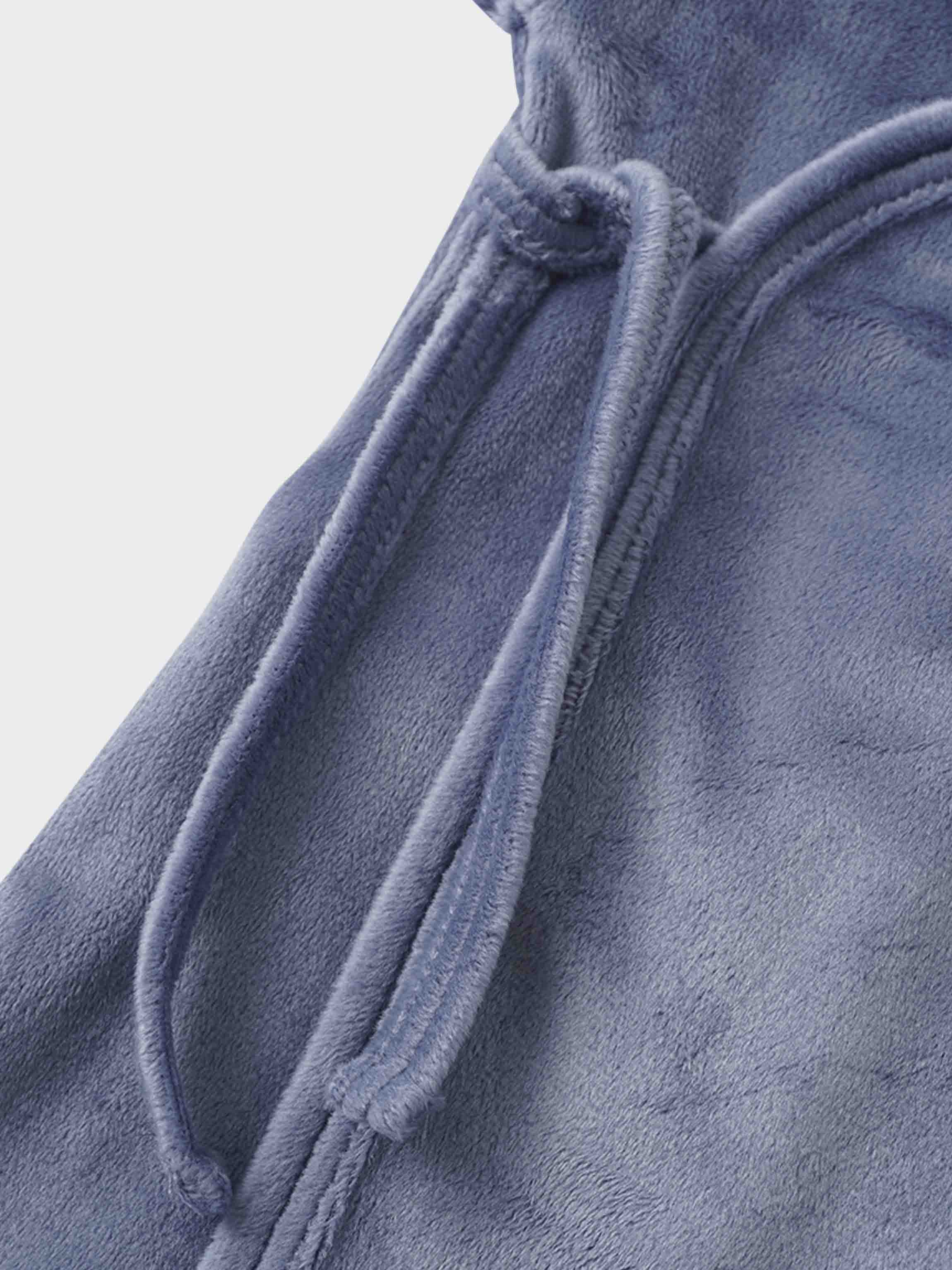 Velour Crossover Stretchy - Slate Blue