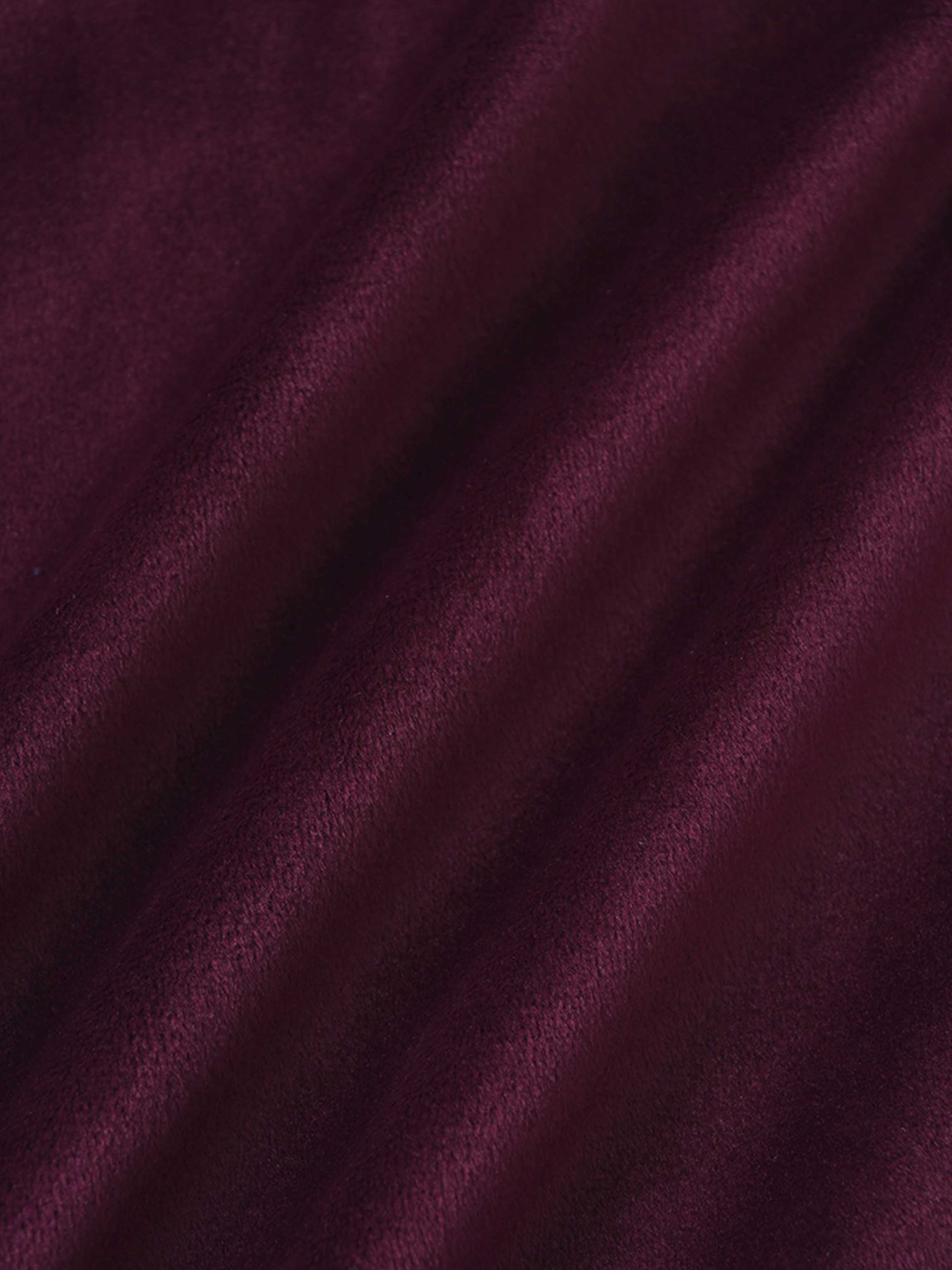 Velour Crossover Stretchy - Burgundy