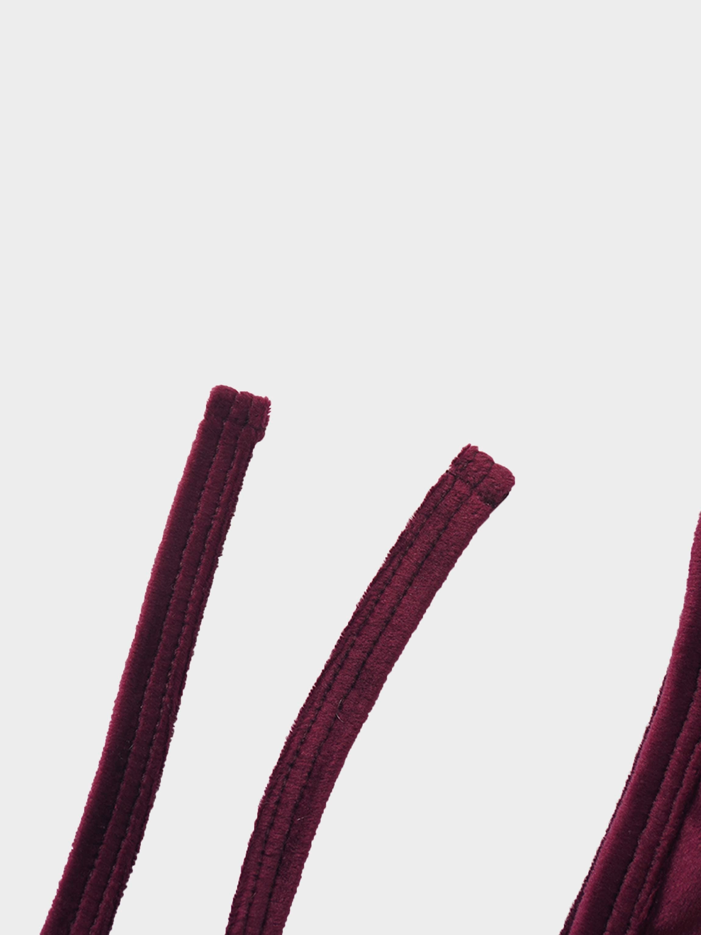 Velour Bonnet - Burgundy