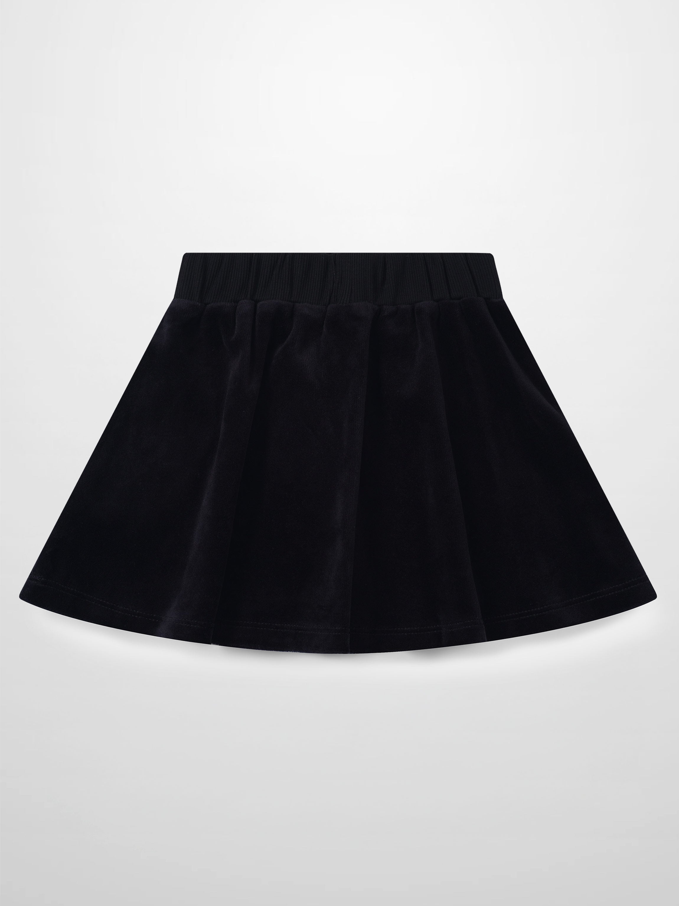 Velour Circle Skirt - Black