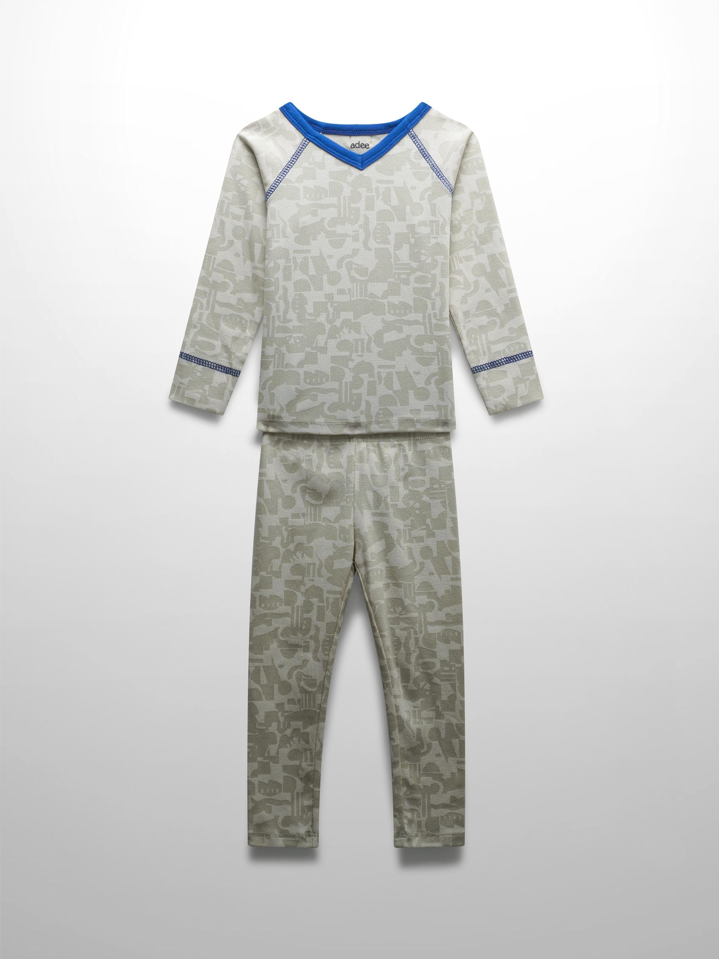 Abstract Pajamas-Blue