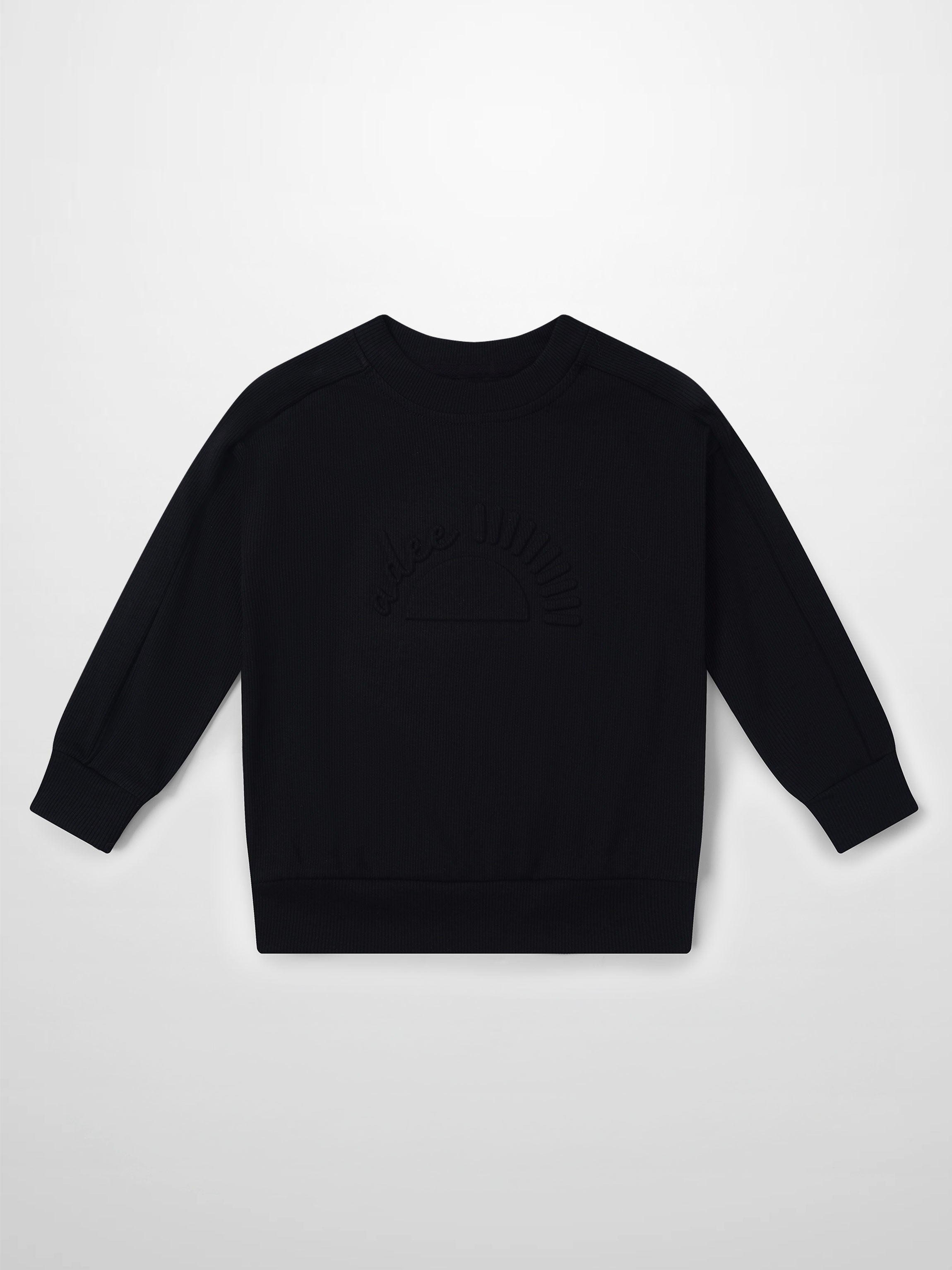 Embossed Logo Sweatshirt - Black