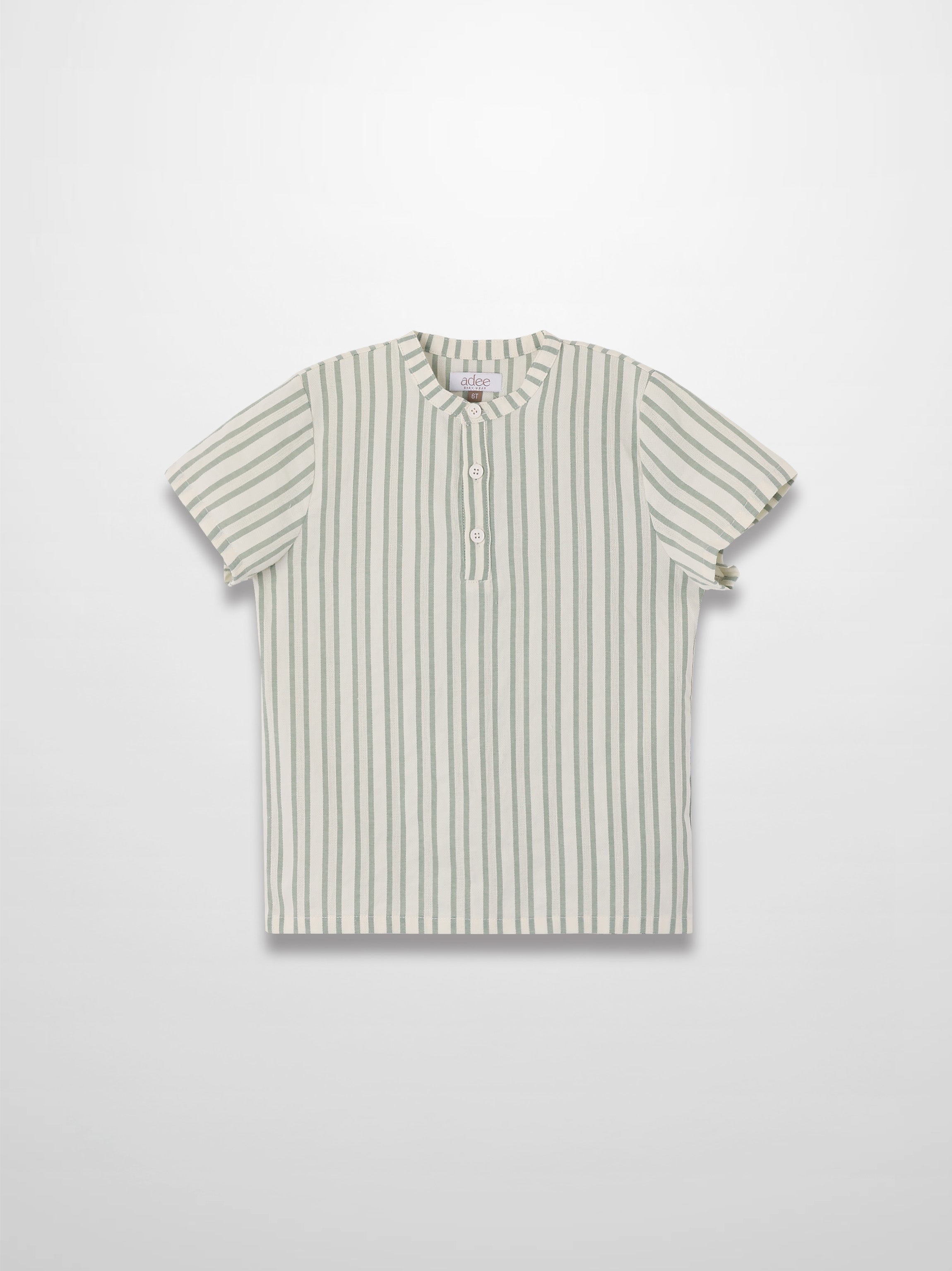 Green Striped Shirt