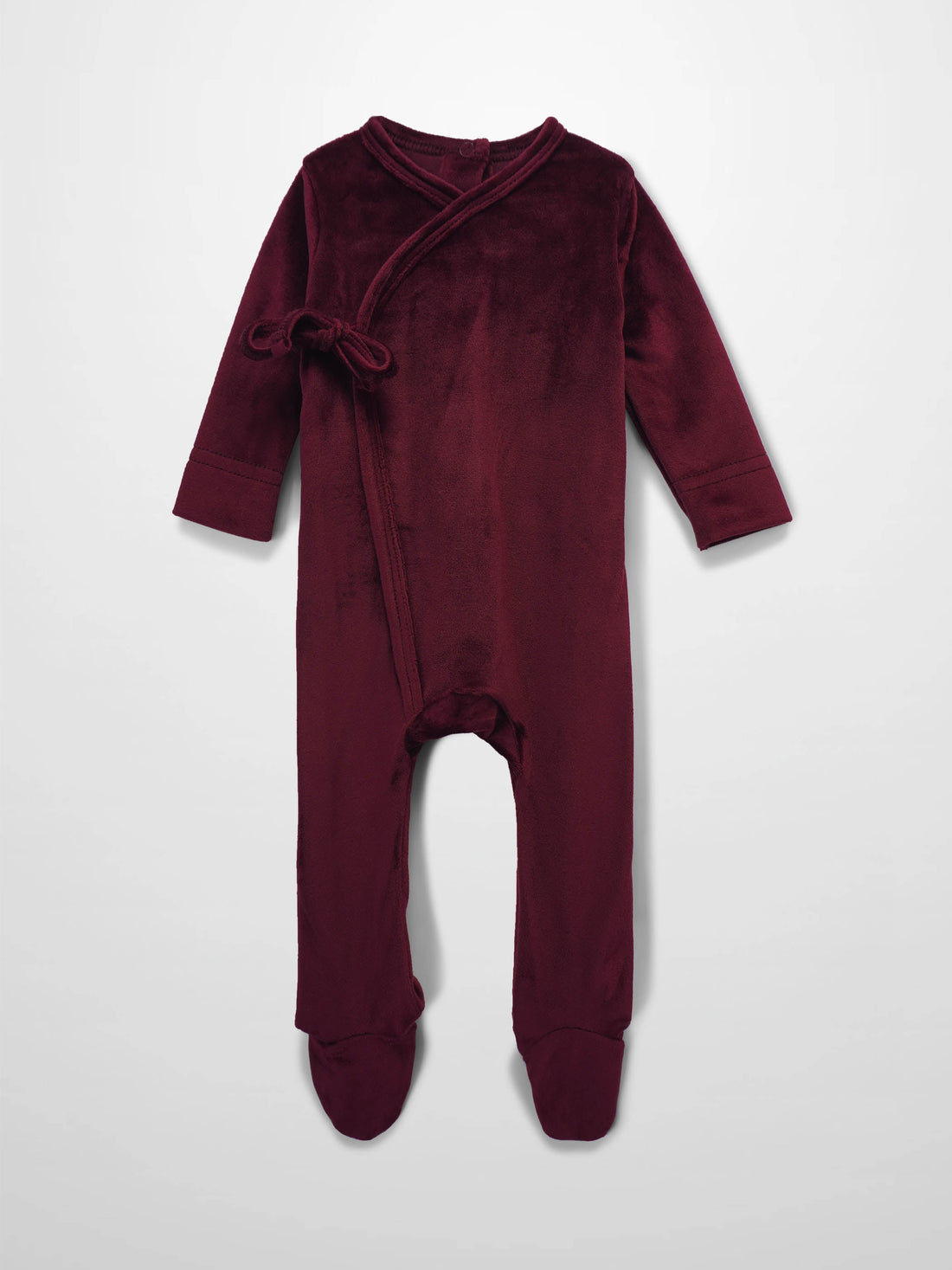 Velour Crossover Stretchy - Burgundy