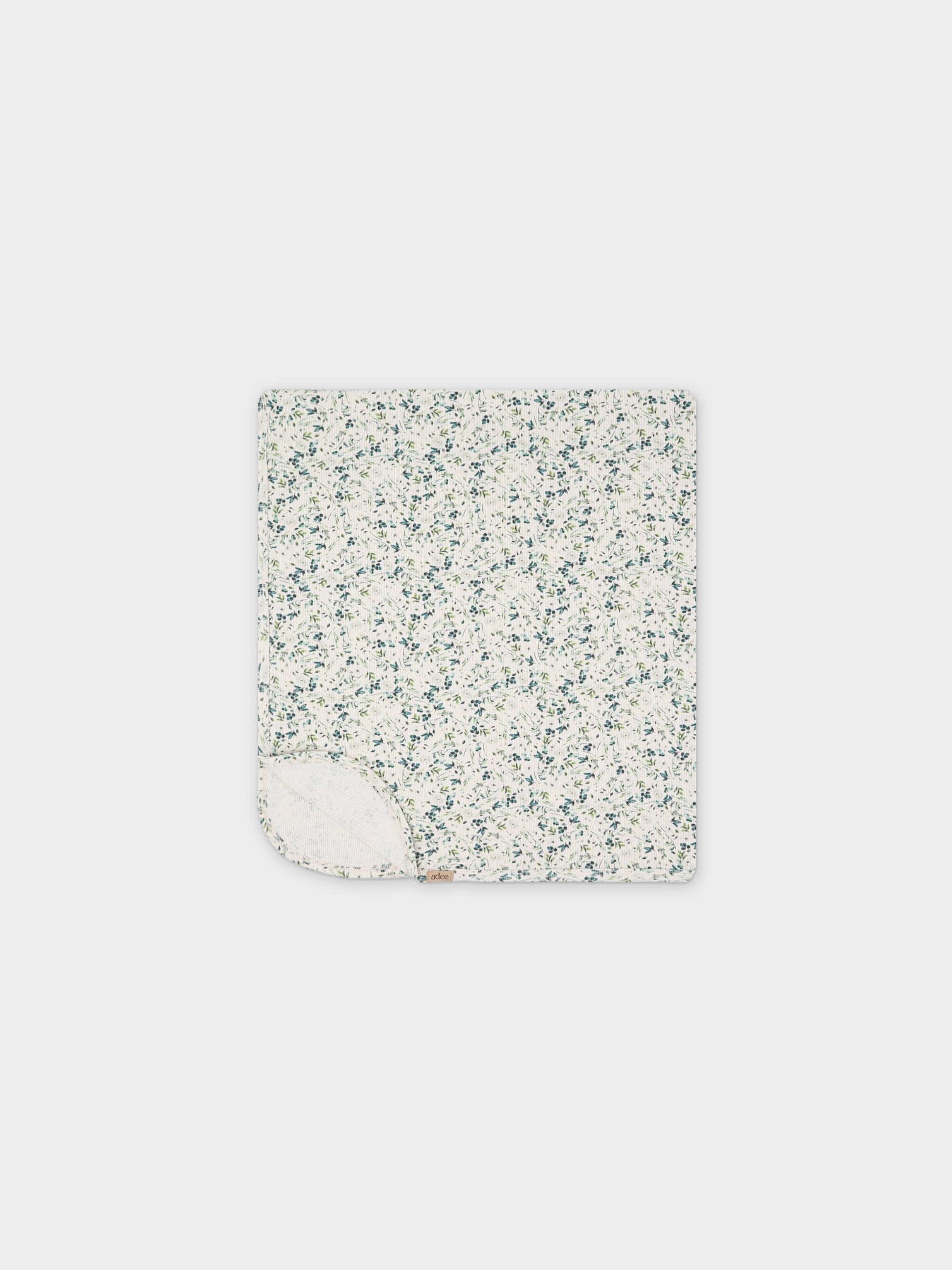 Teal Leaves- Blanket