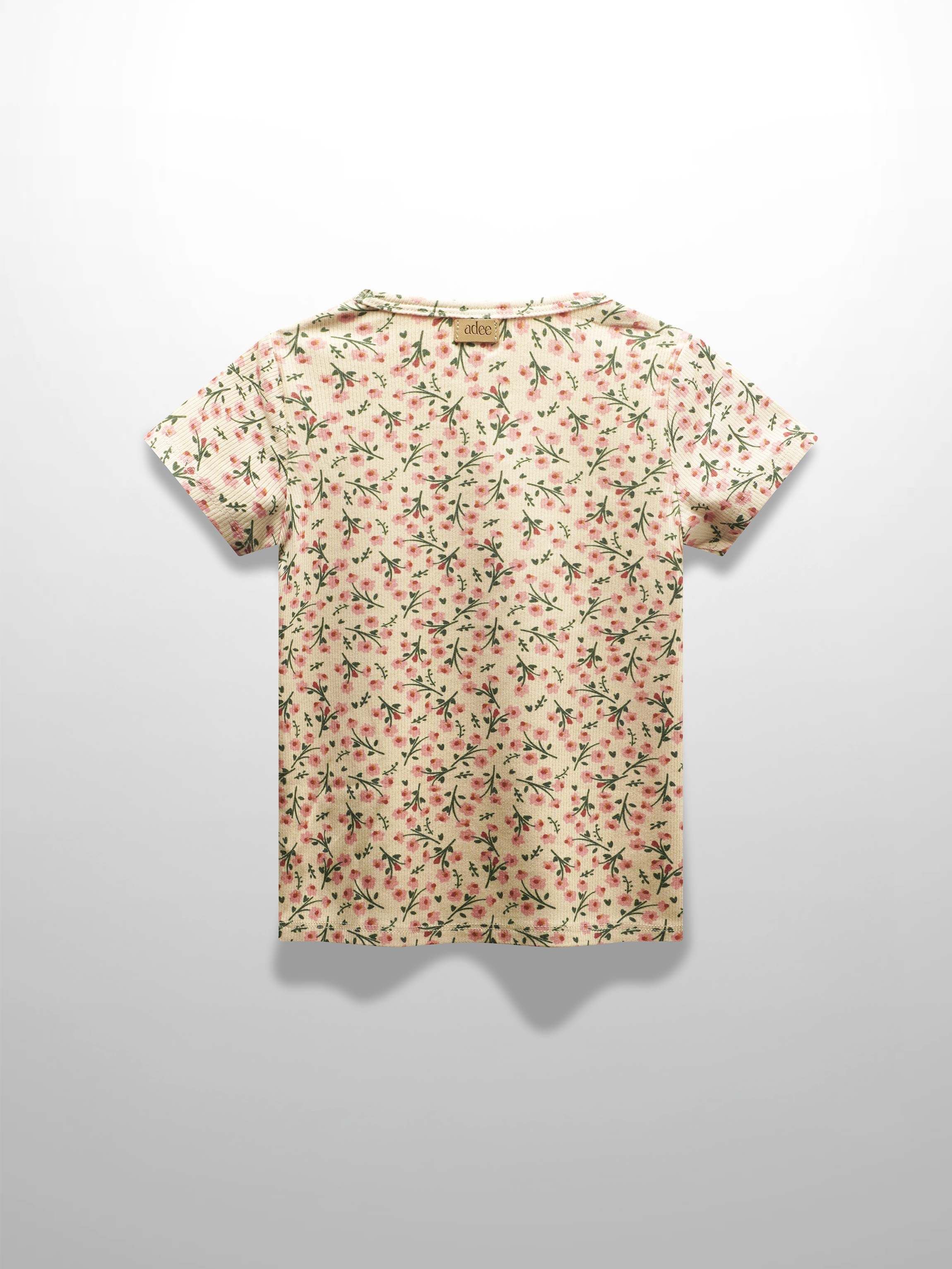 Floral Robe- Short Sleeve T-Shirt