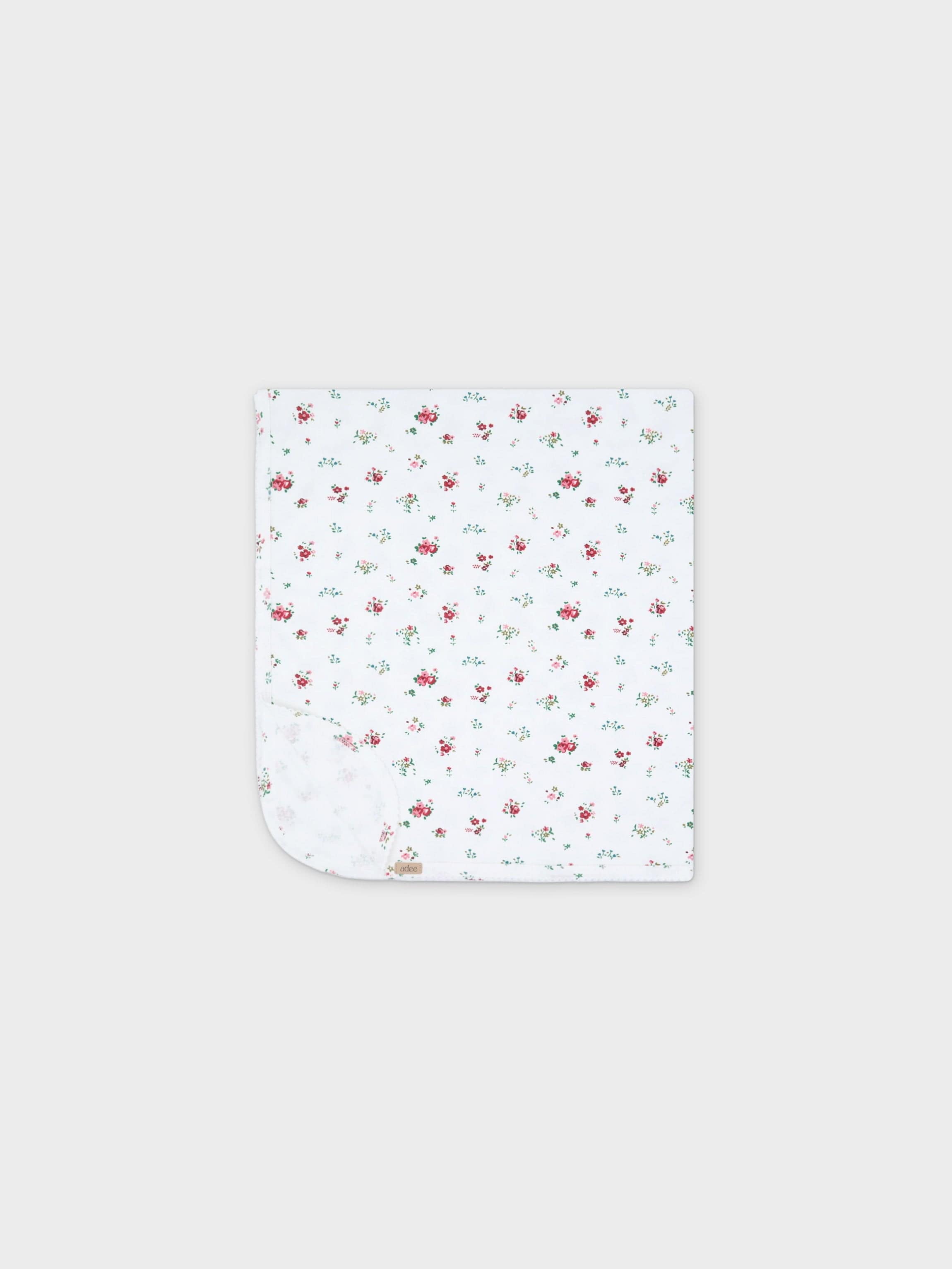 Freesia Flower- Blanket- Red