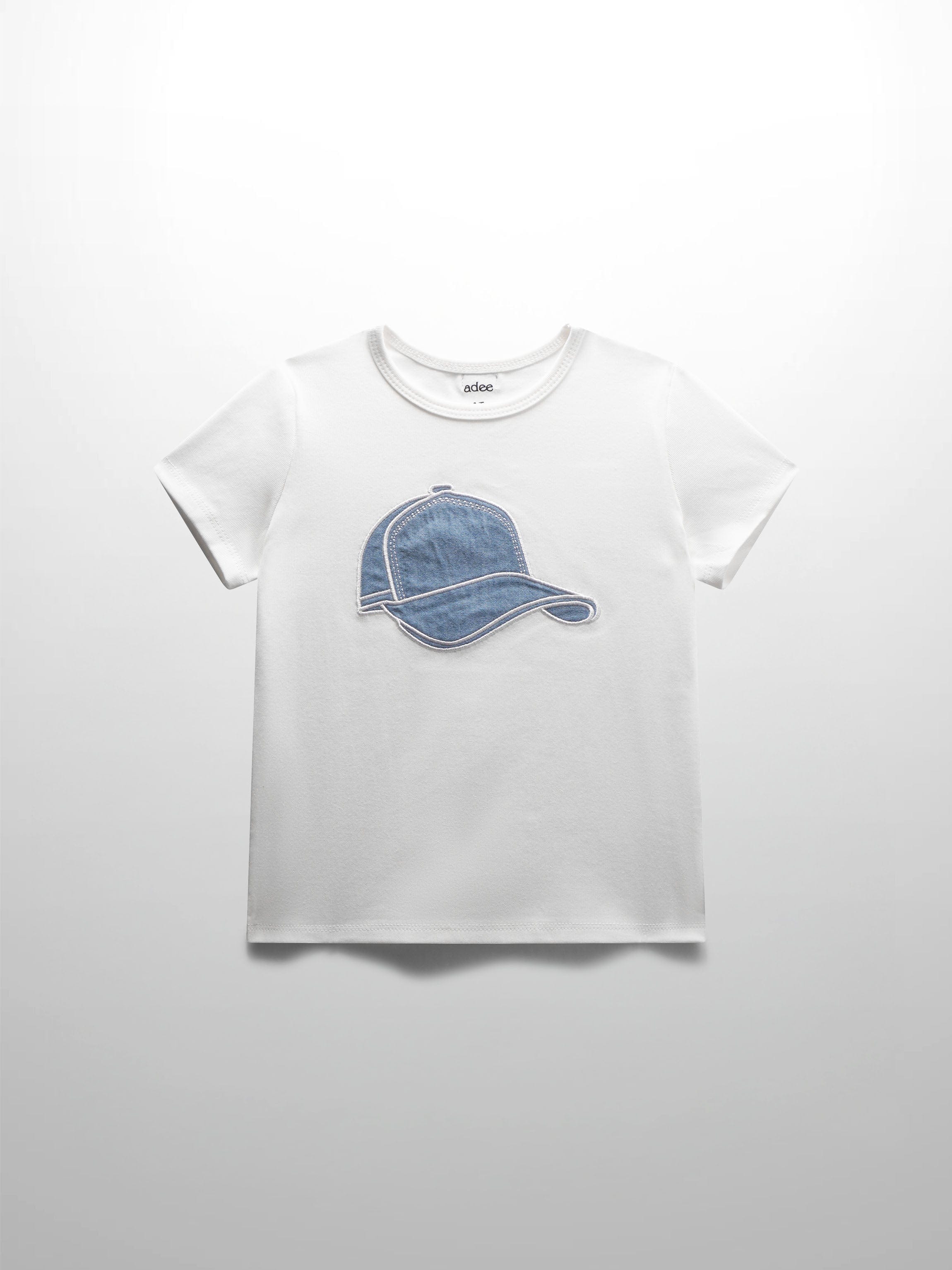 Baseball cap T-shirt -White