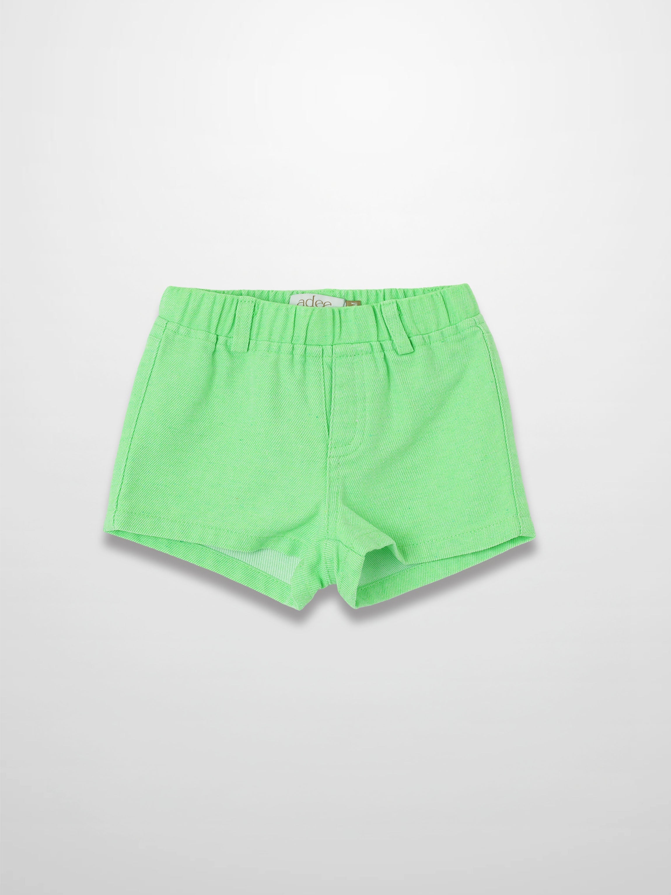 Denim Shorts - Neon Green