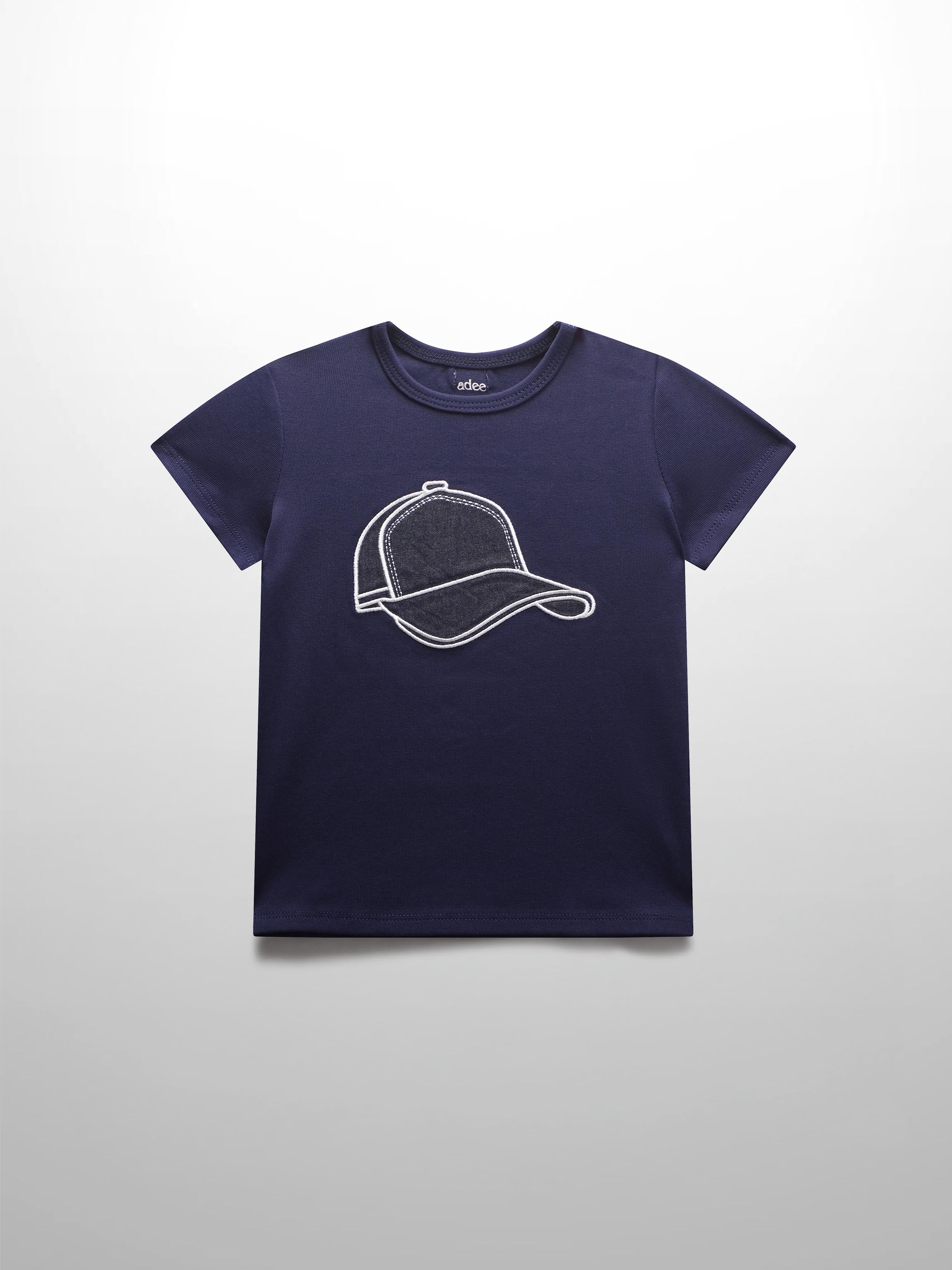 Baseball Cap T-shirt -Navy