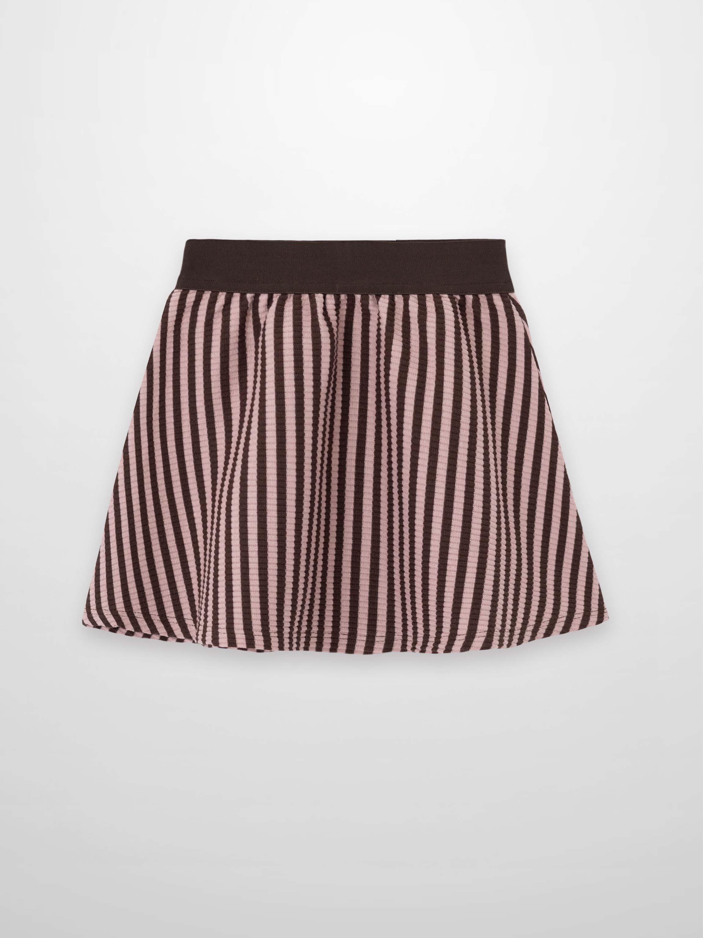Striped Skirt - Brown & Pink