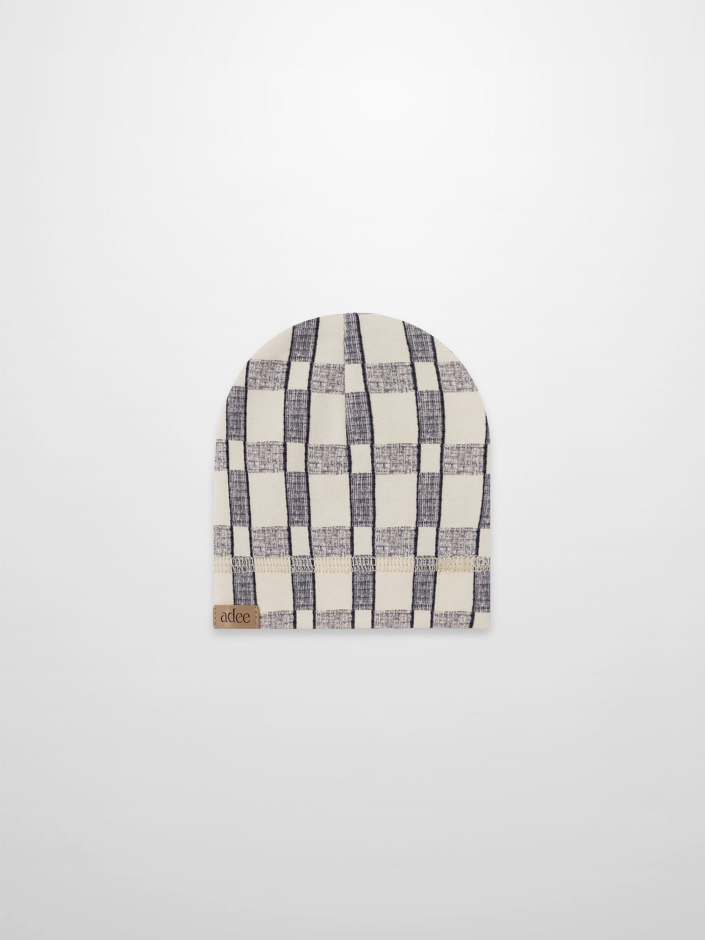 Windowpane Beanie - Blue