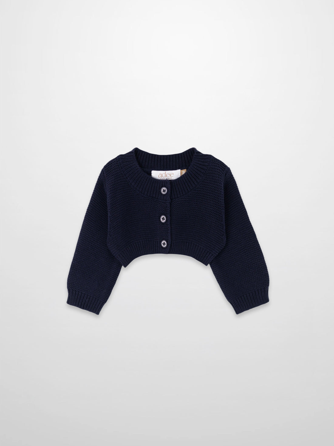 Cropped Cardigan - Navy