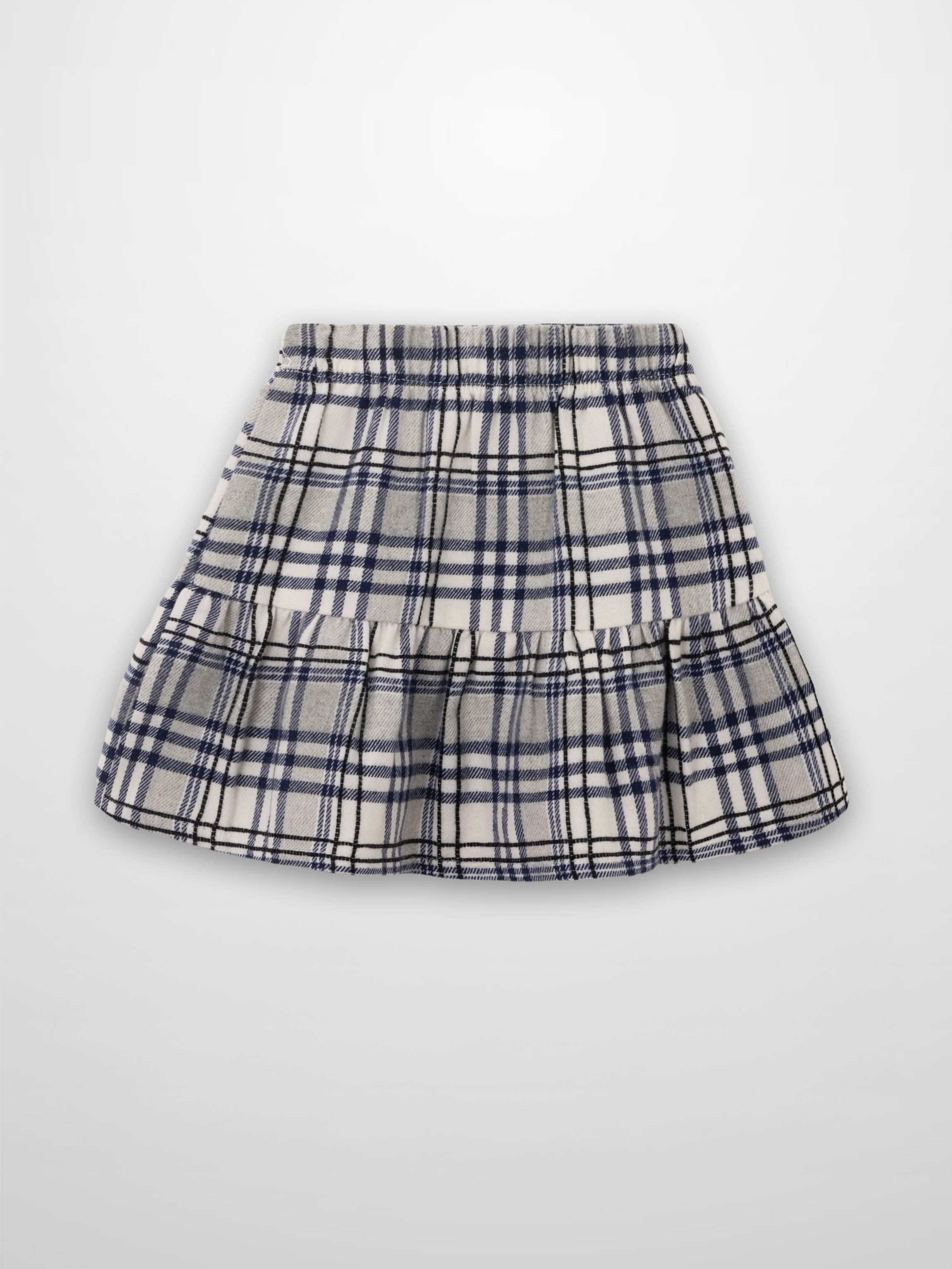 Plaid Skirt - Blue