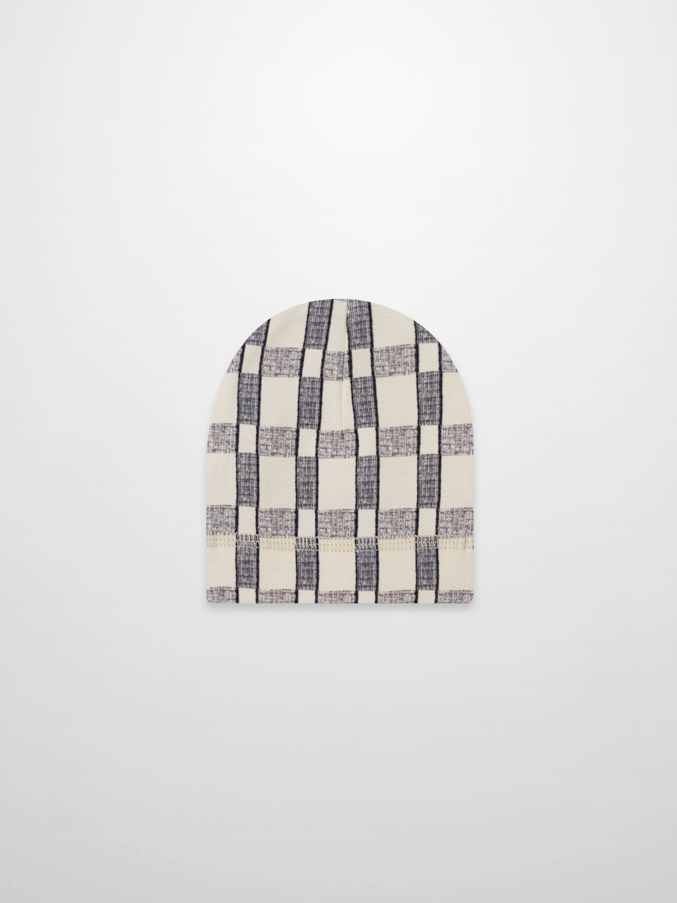 Windowpane Beanie - Blue