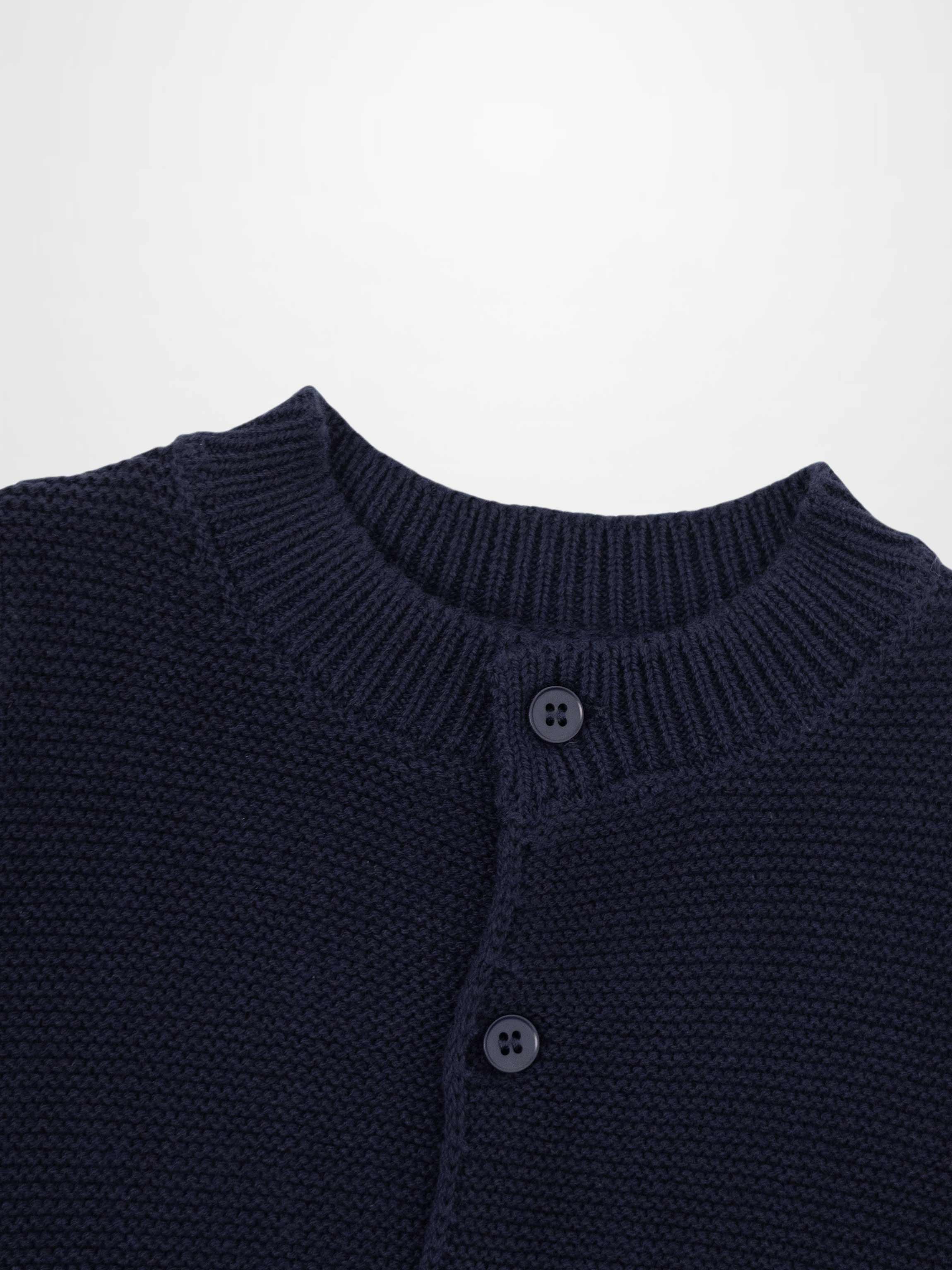 Knit Cardigan - Navy