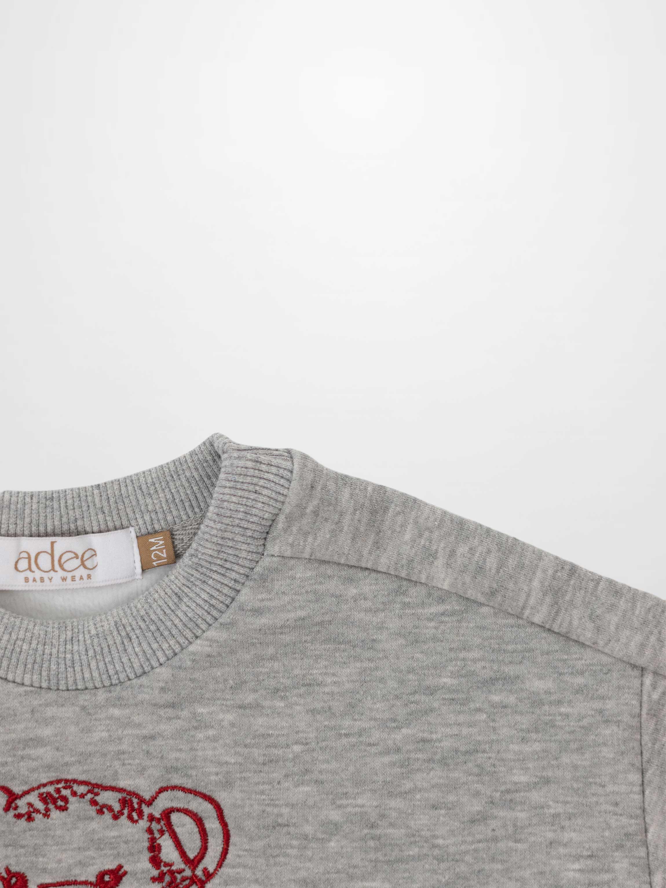 Teddy Bear Sweatshirt - Red