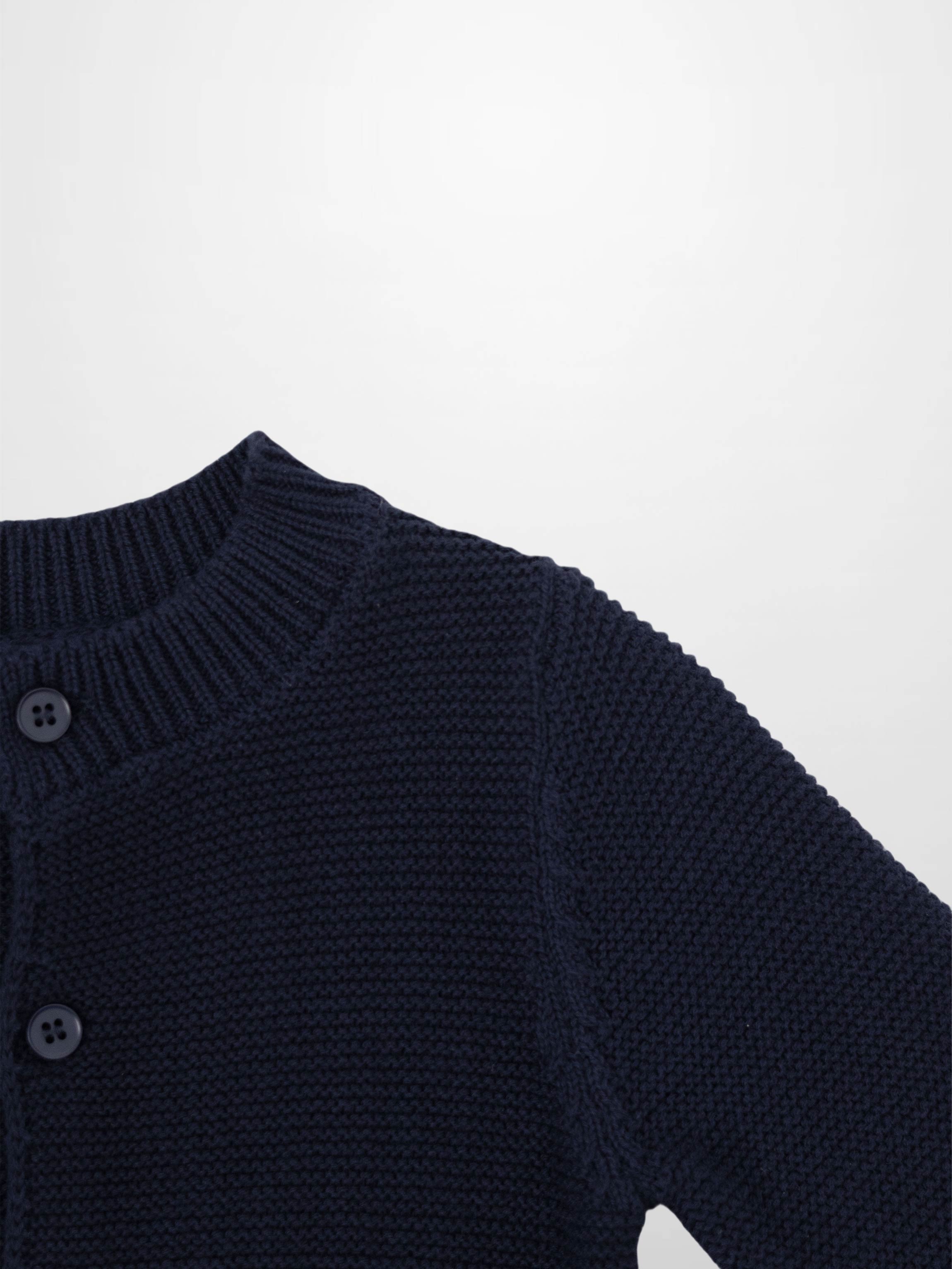 Knit Cardigan - Navy