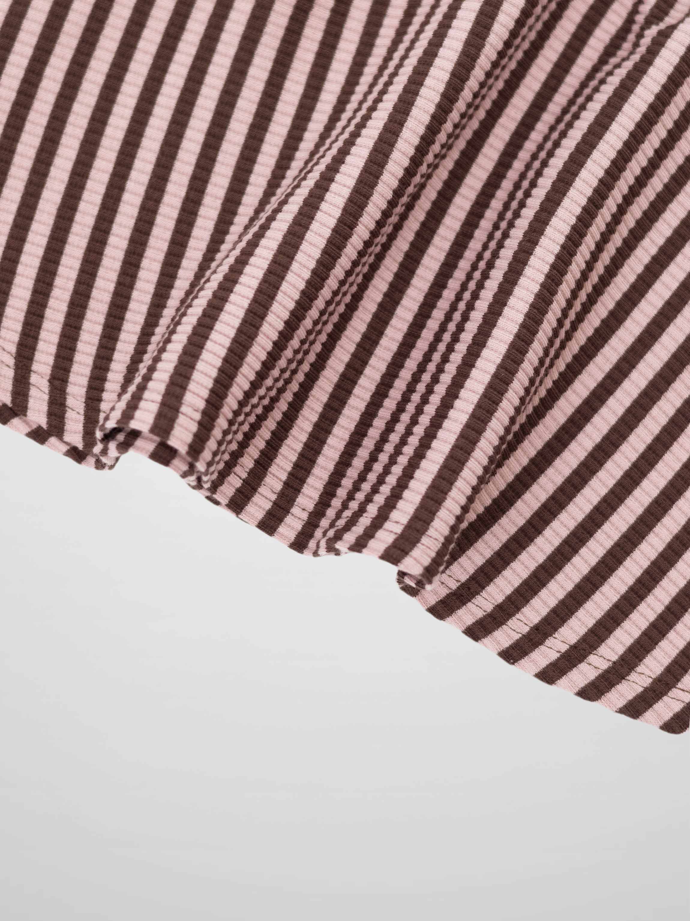 Striped Skirt - Brown & Pink
