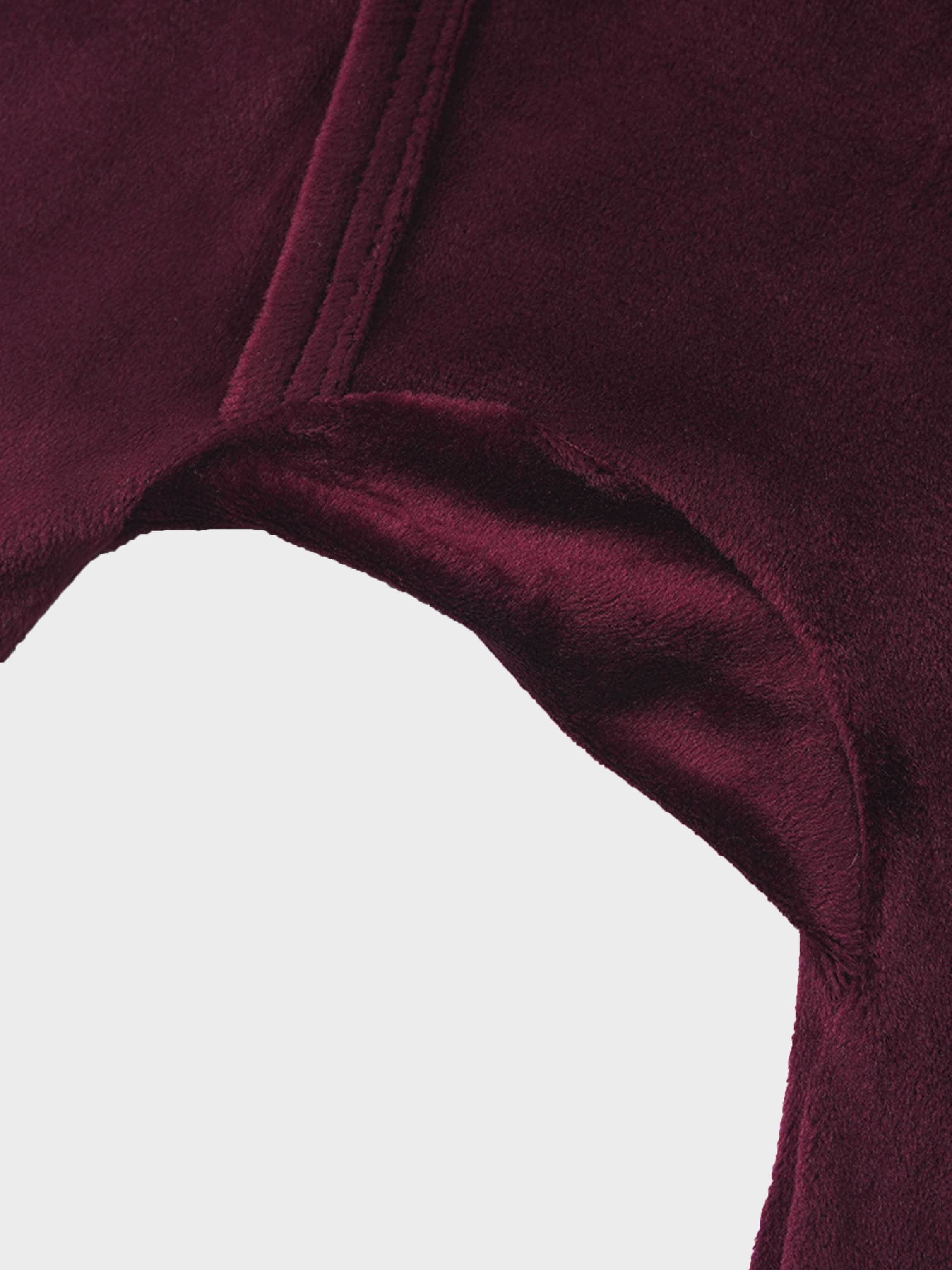 Velour Crossover Stretchy - Burgundy