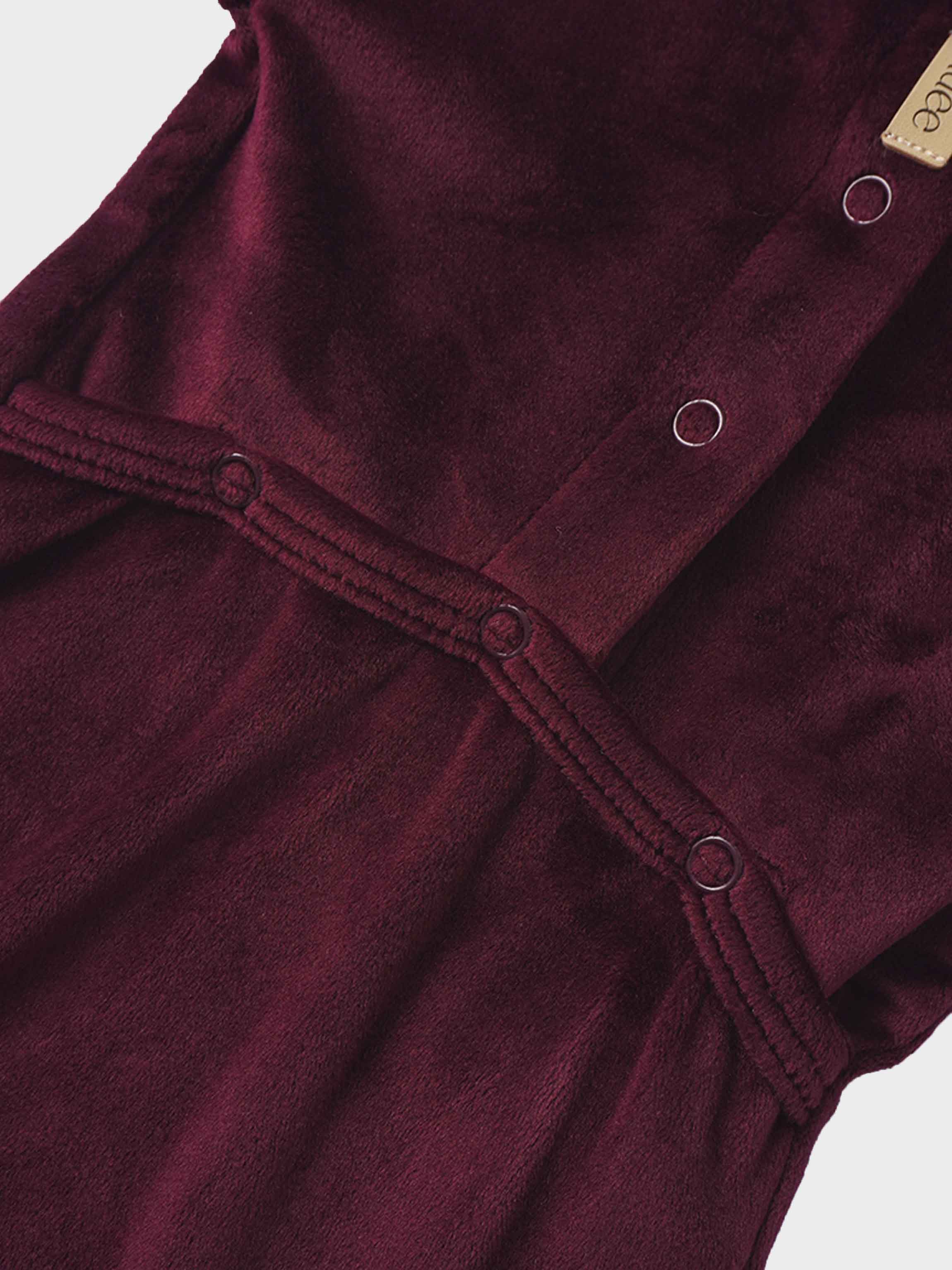 Velour Crossover Stretchy - Burgundy