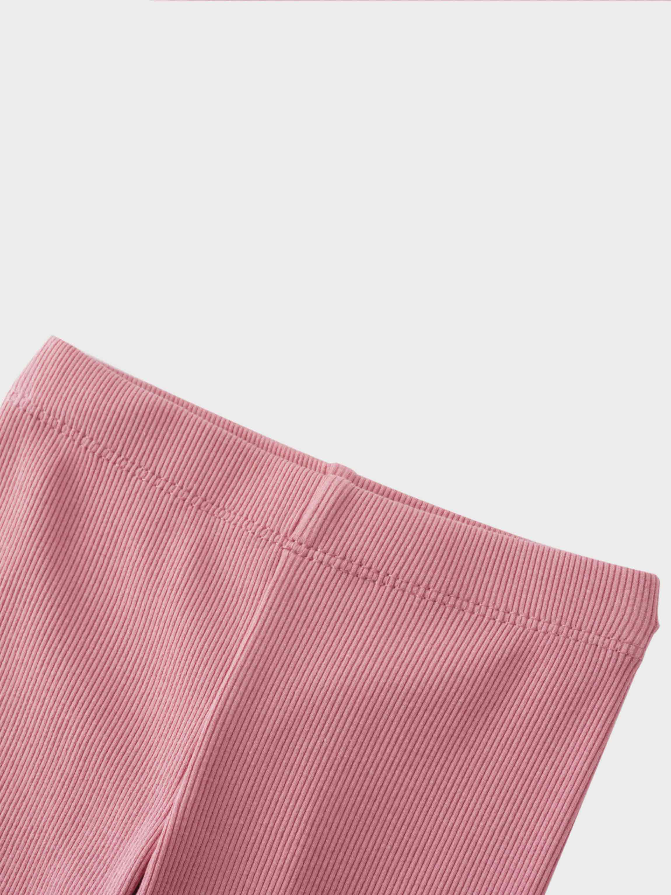 Crossover Thin Ribbed Pajama - Pink
