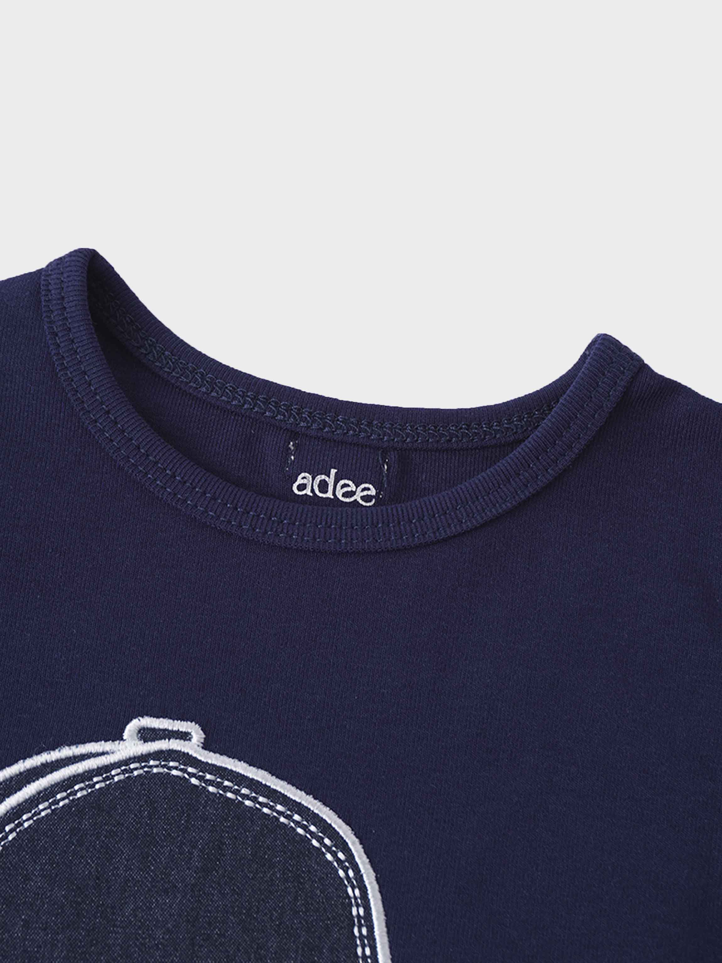 Baseball Cap T-shirt -Navy