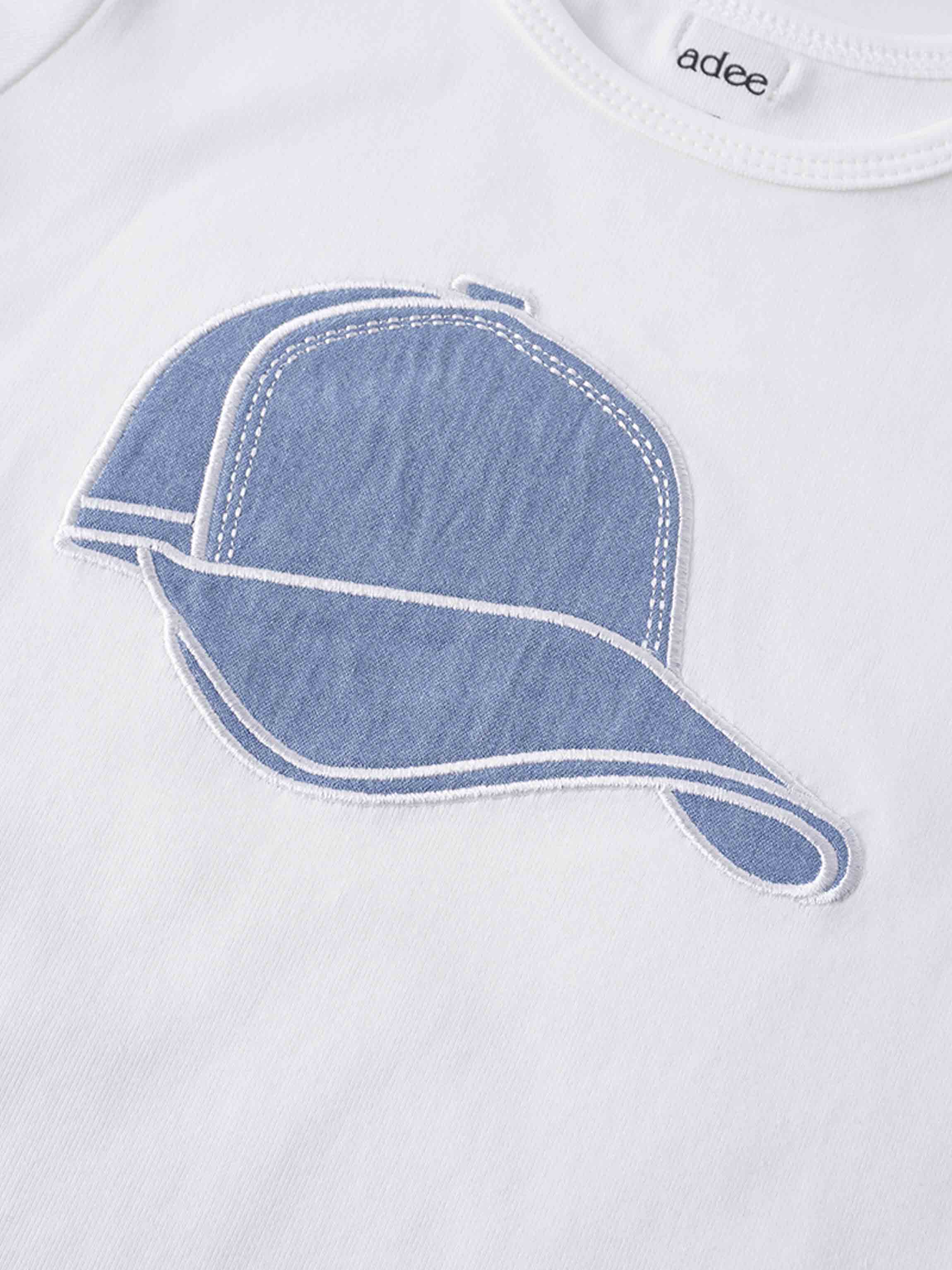 Baseball cap T-shirt -White