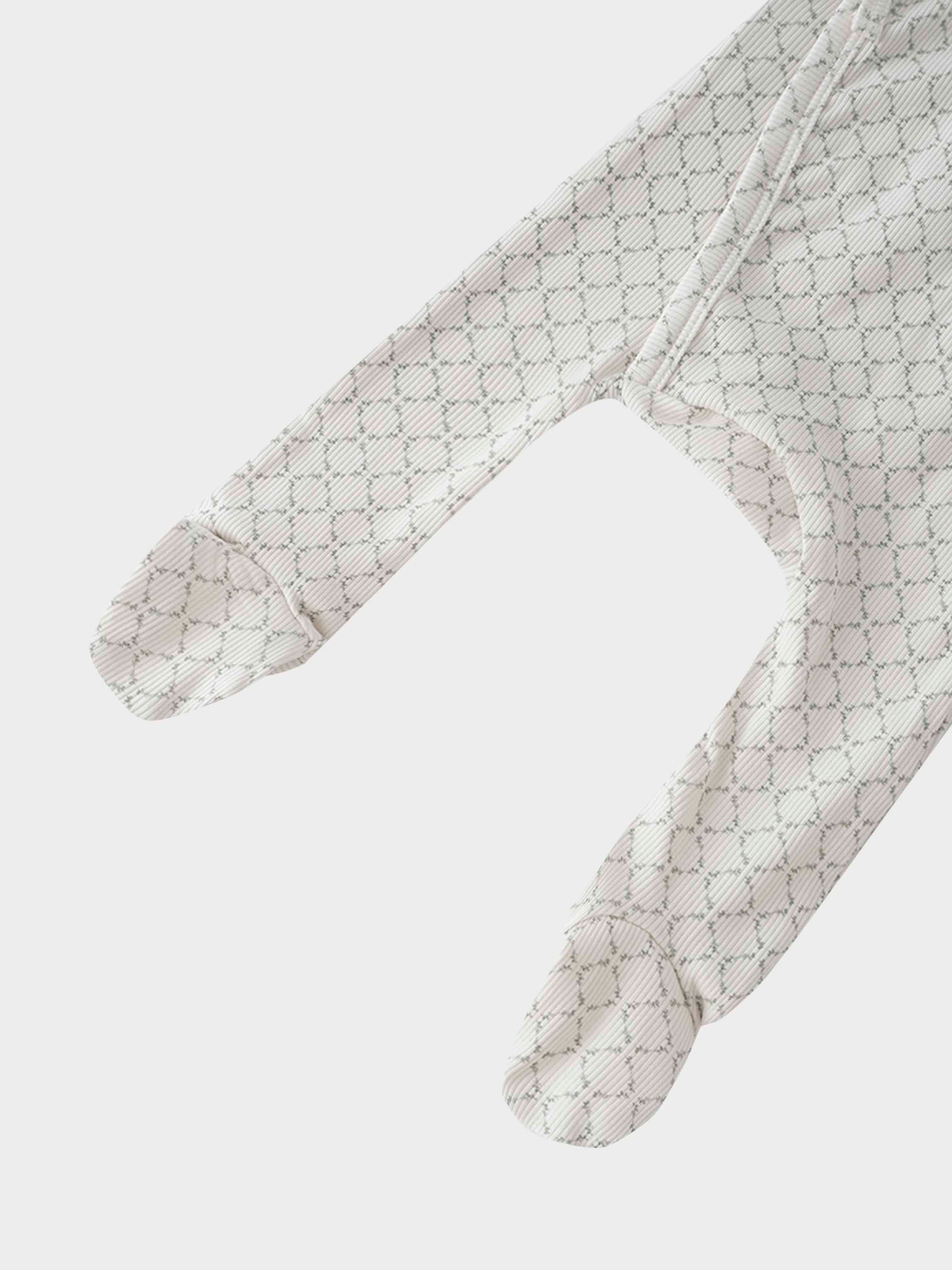 Tendril Vines Stretchy & Bonnet- Grey