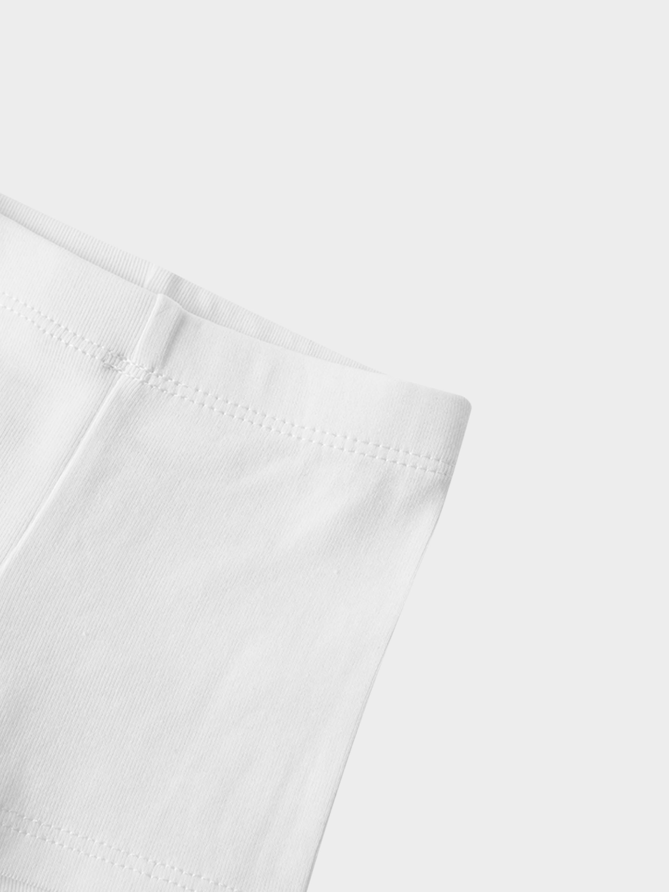 Biker Shorts Non Ribbed-White