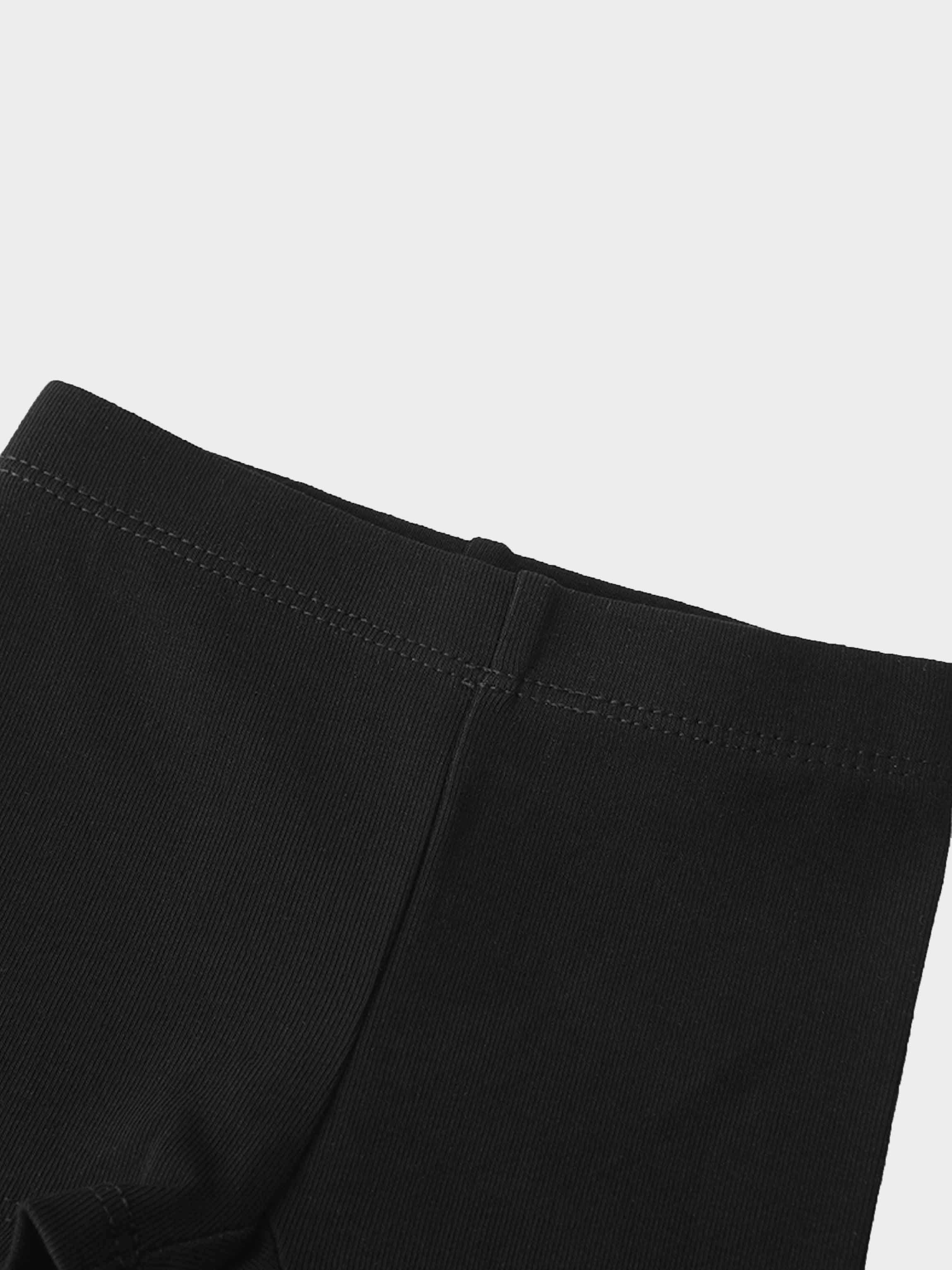 Biker Shorts Non Ribbed-Black