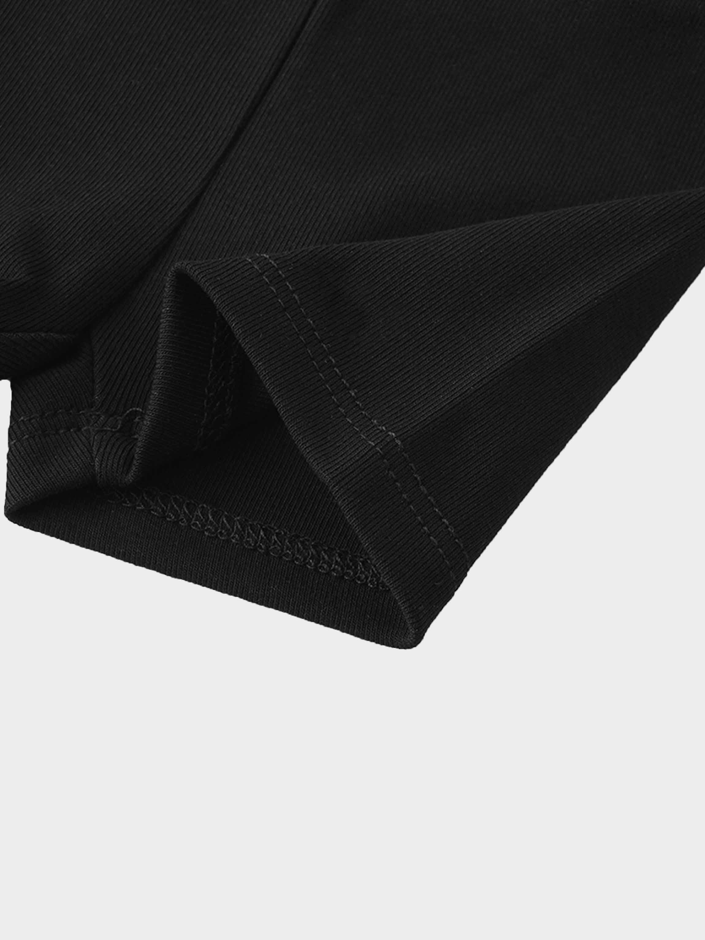 Biker Shorts Non Ribbed-Black