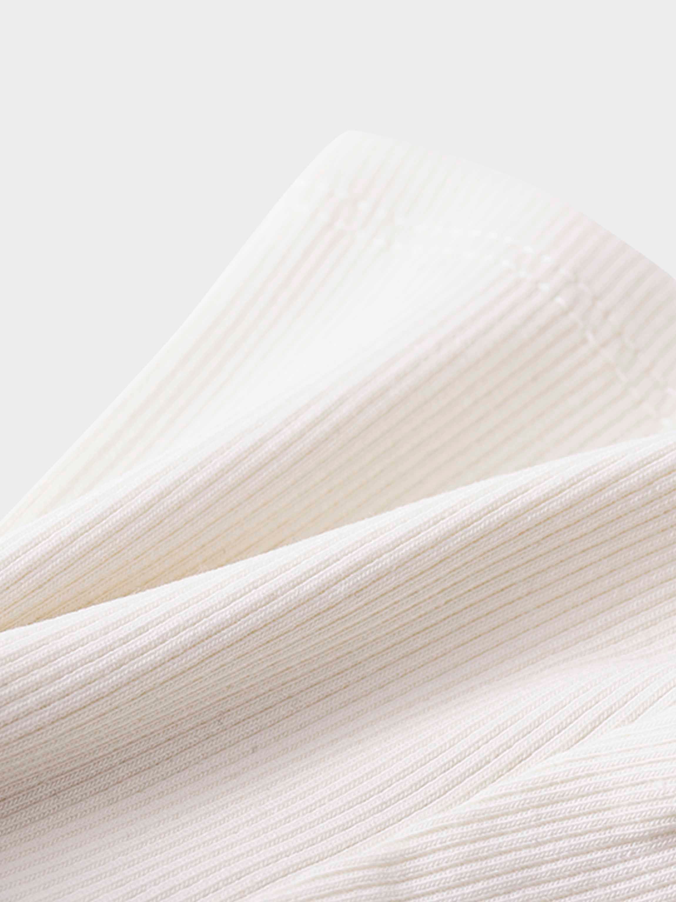 Biker Shorts Thin Ribbed- Off White