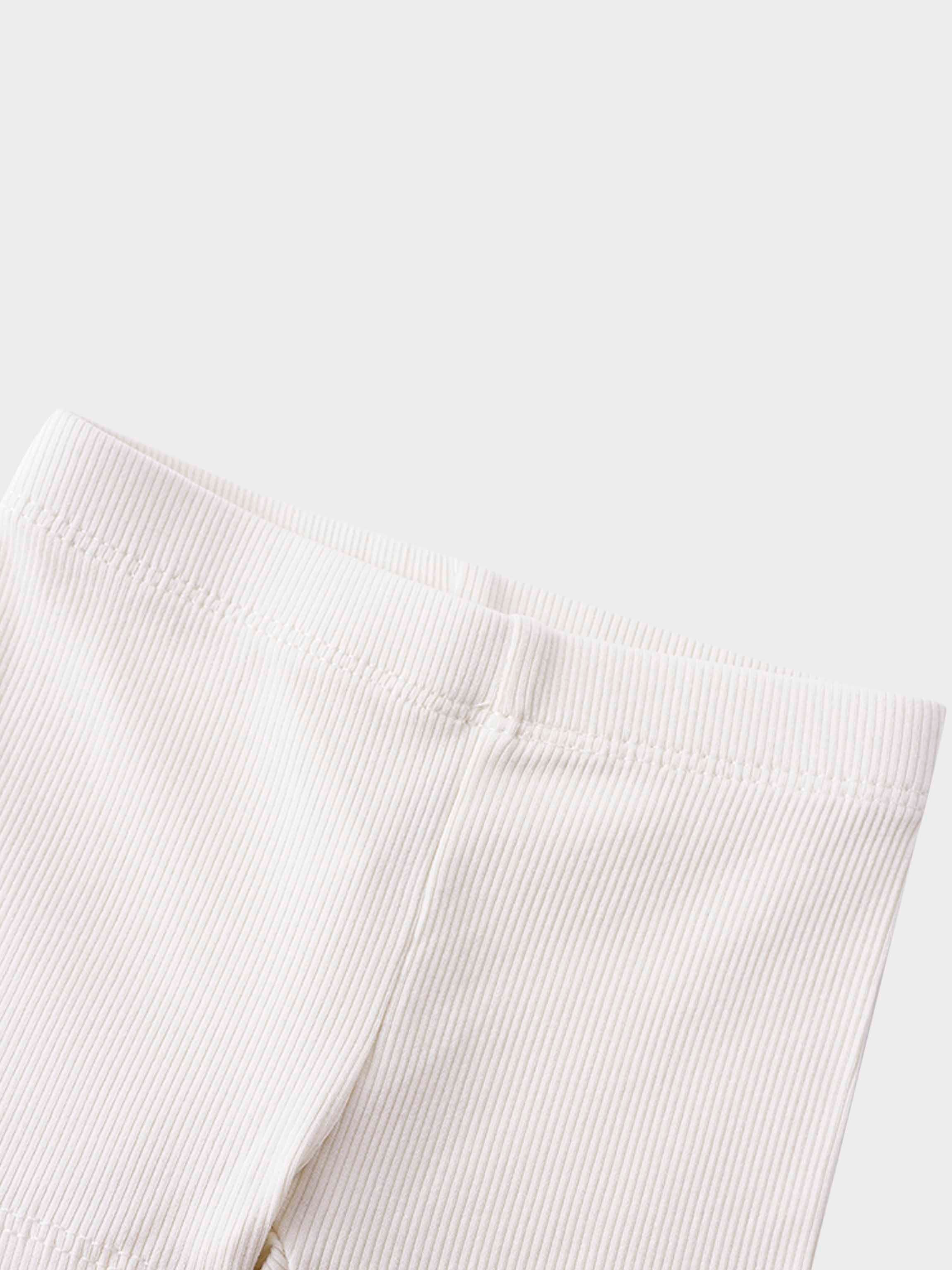 Biker Shorts Thin Ribbed- Off White