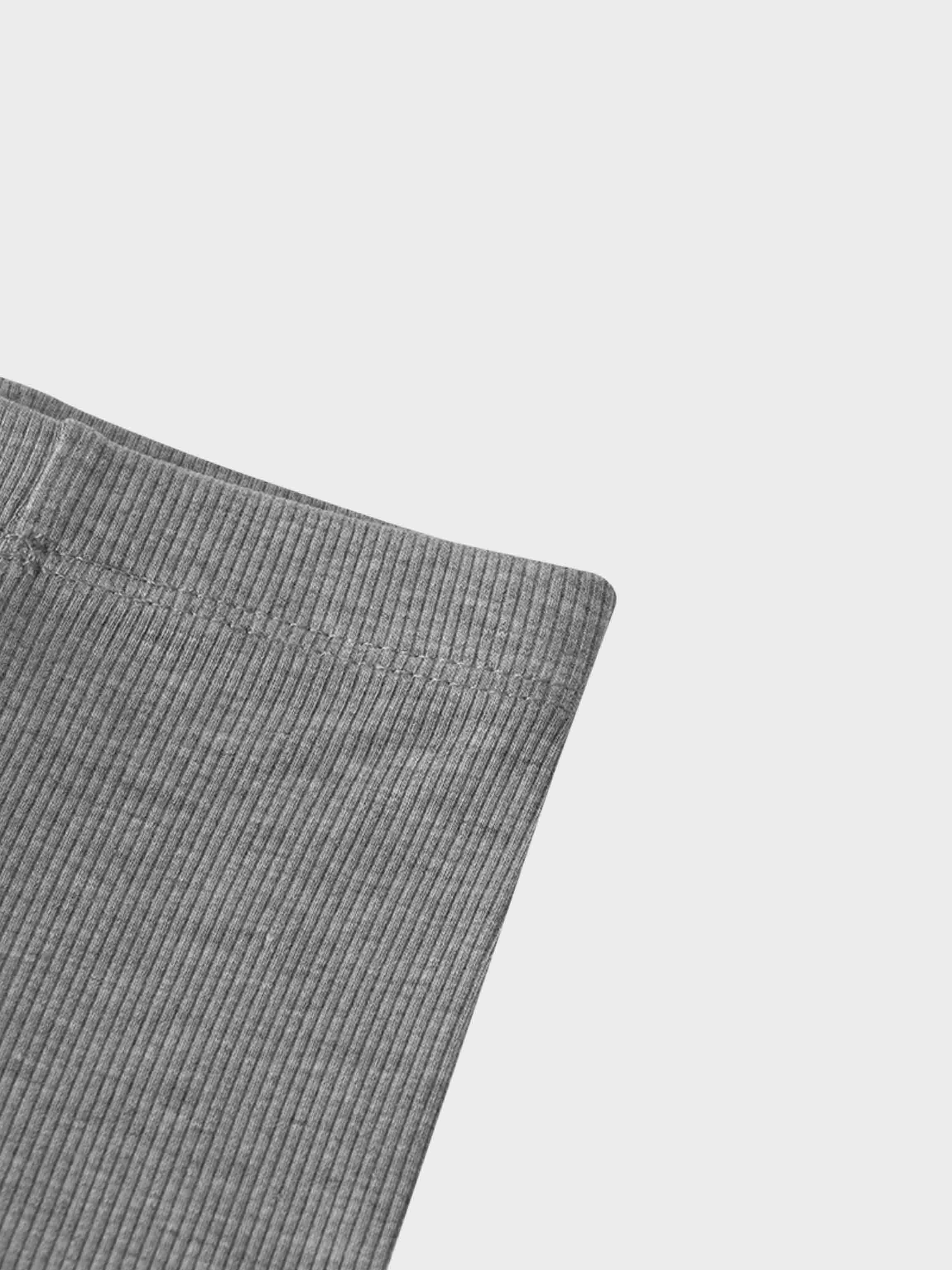 Biker Shorts Thin Ribbed- Grey