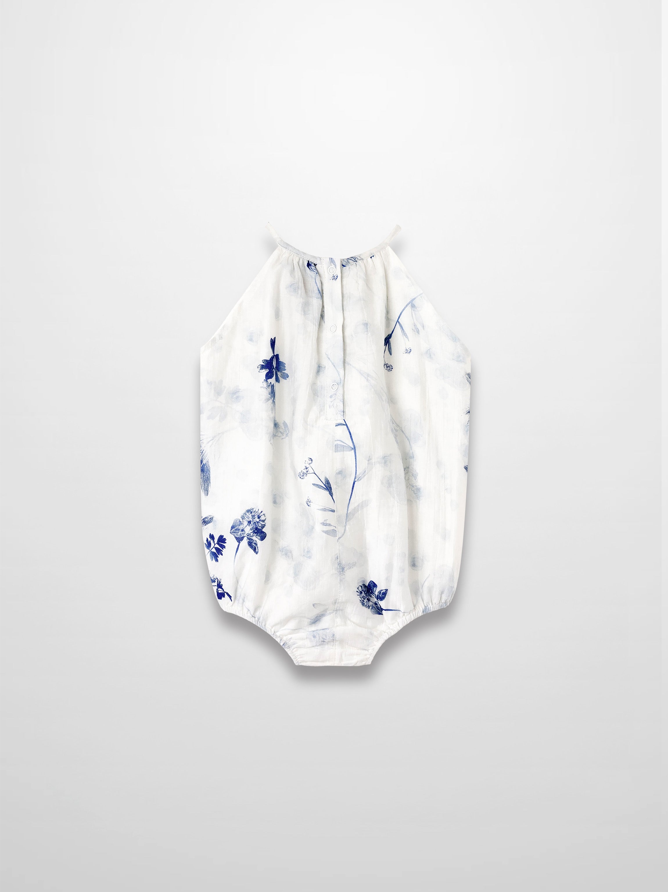 Blue Flower Romper