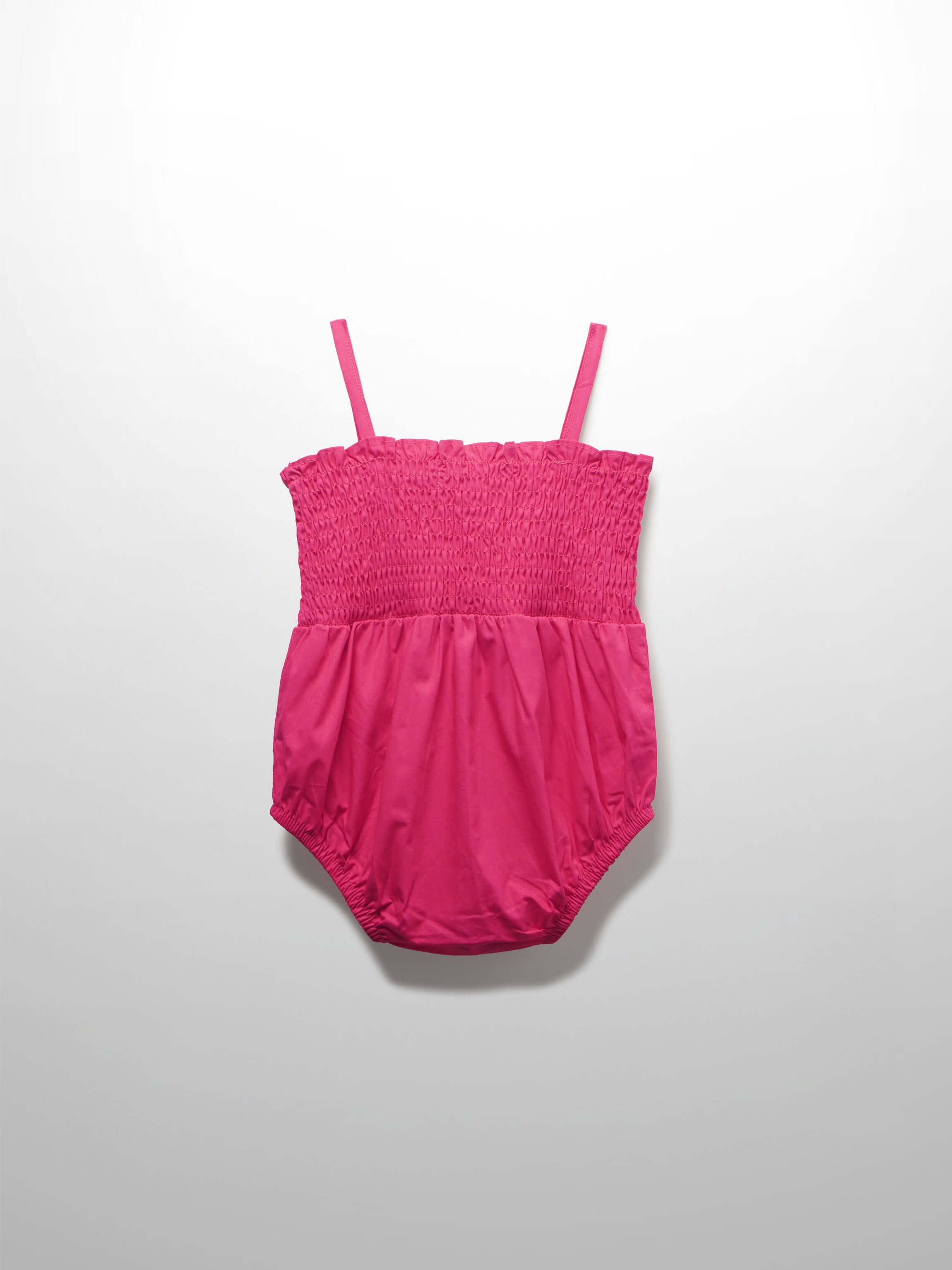 Baby girl pink cotton romper