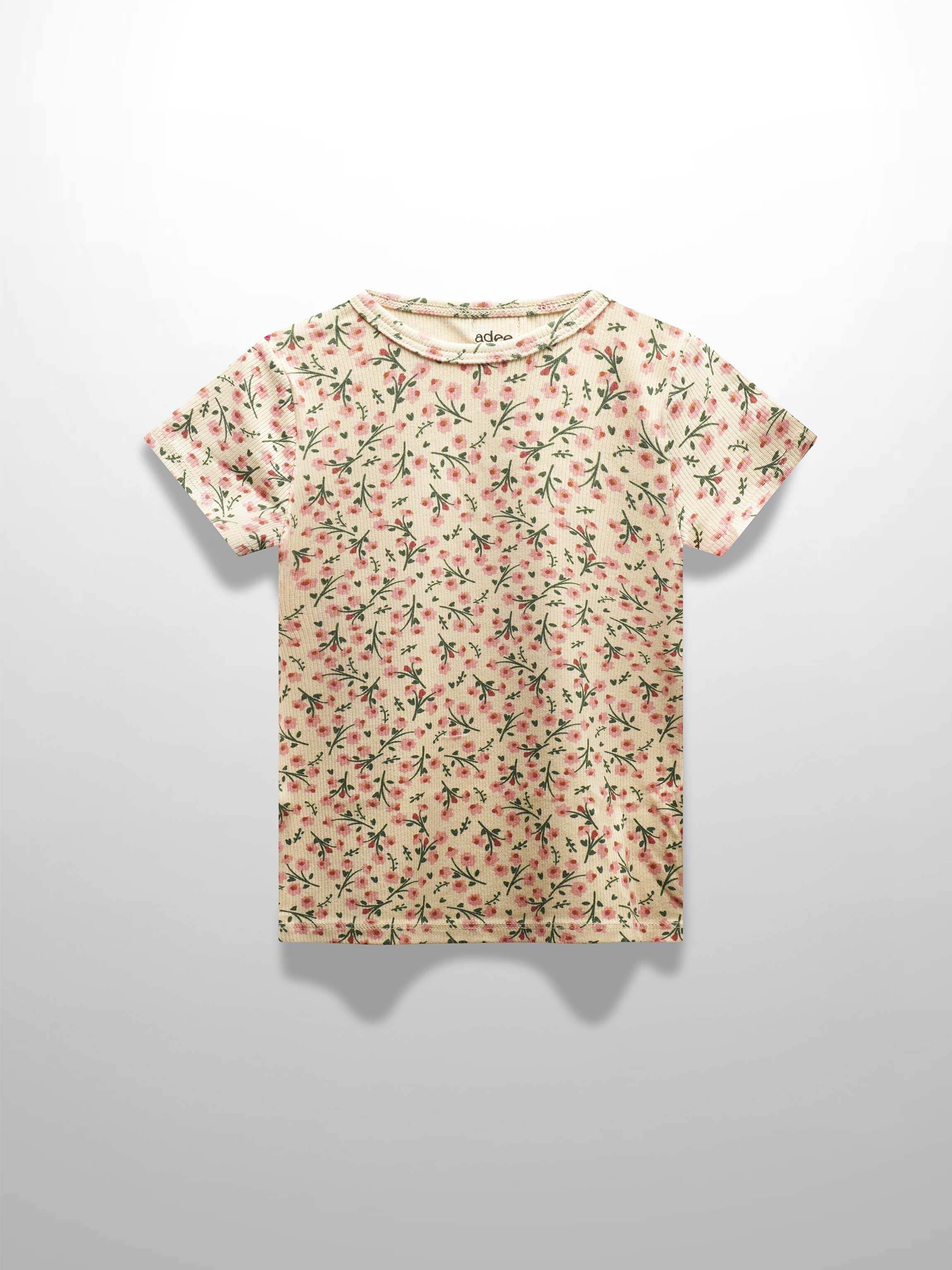 Floral Robe- Short Sleeve T-Shirt