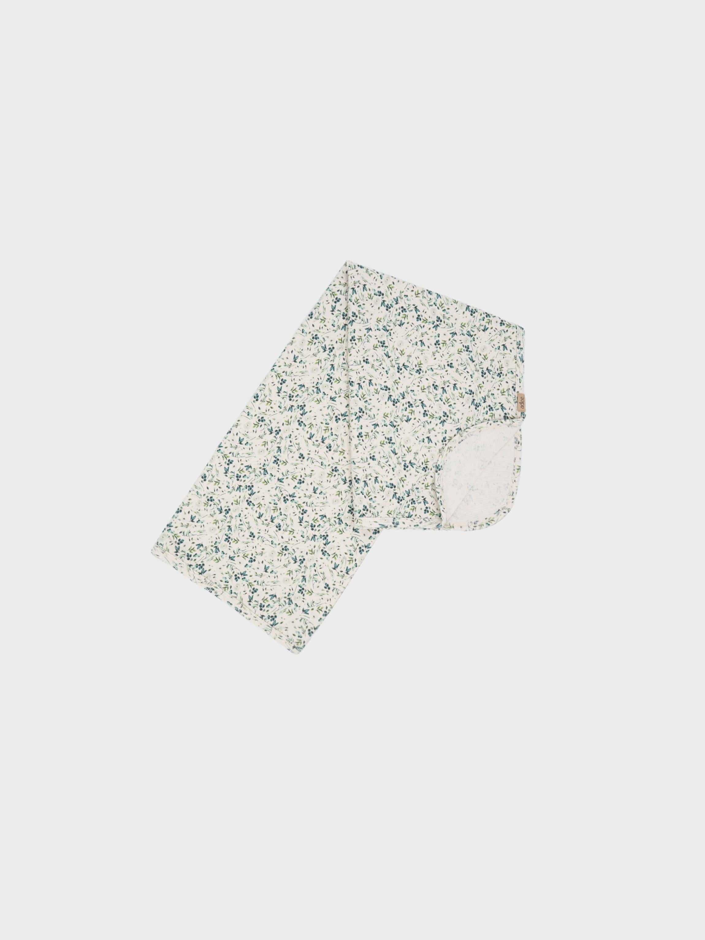 Teal Leaves- Blanket