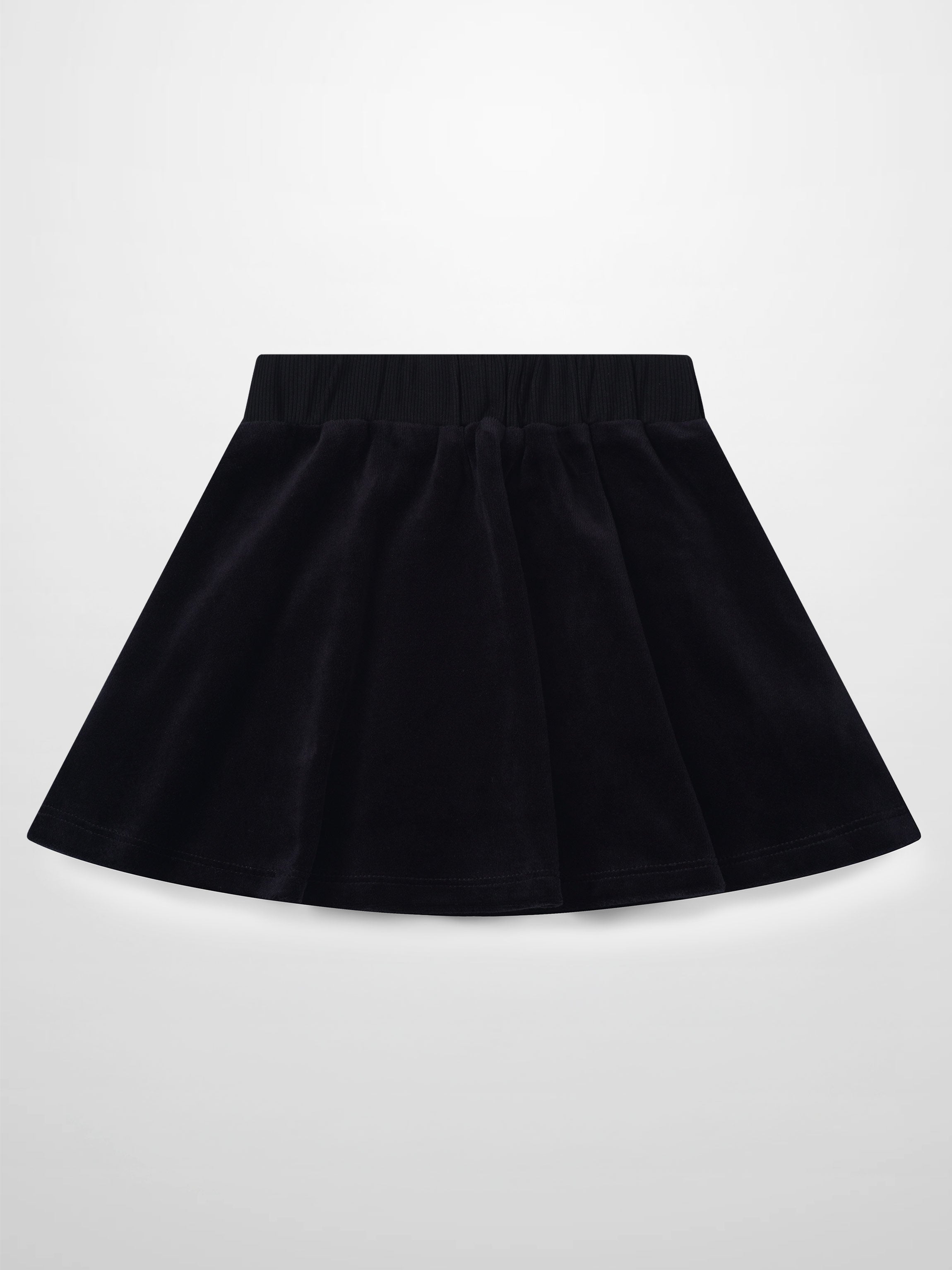 Velour Circle Skirt - Black